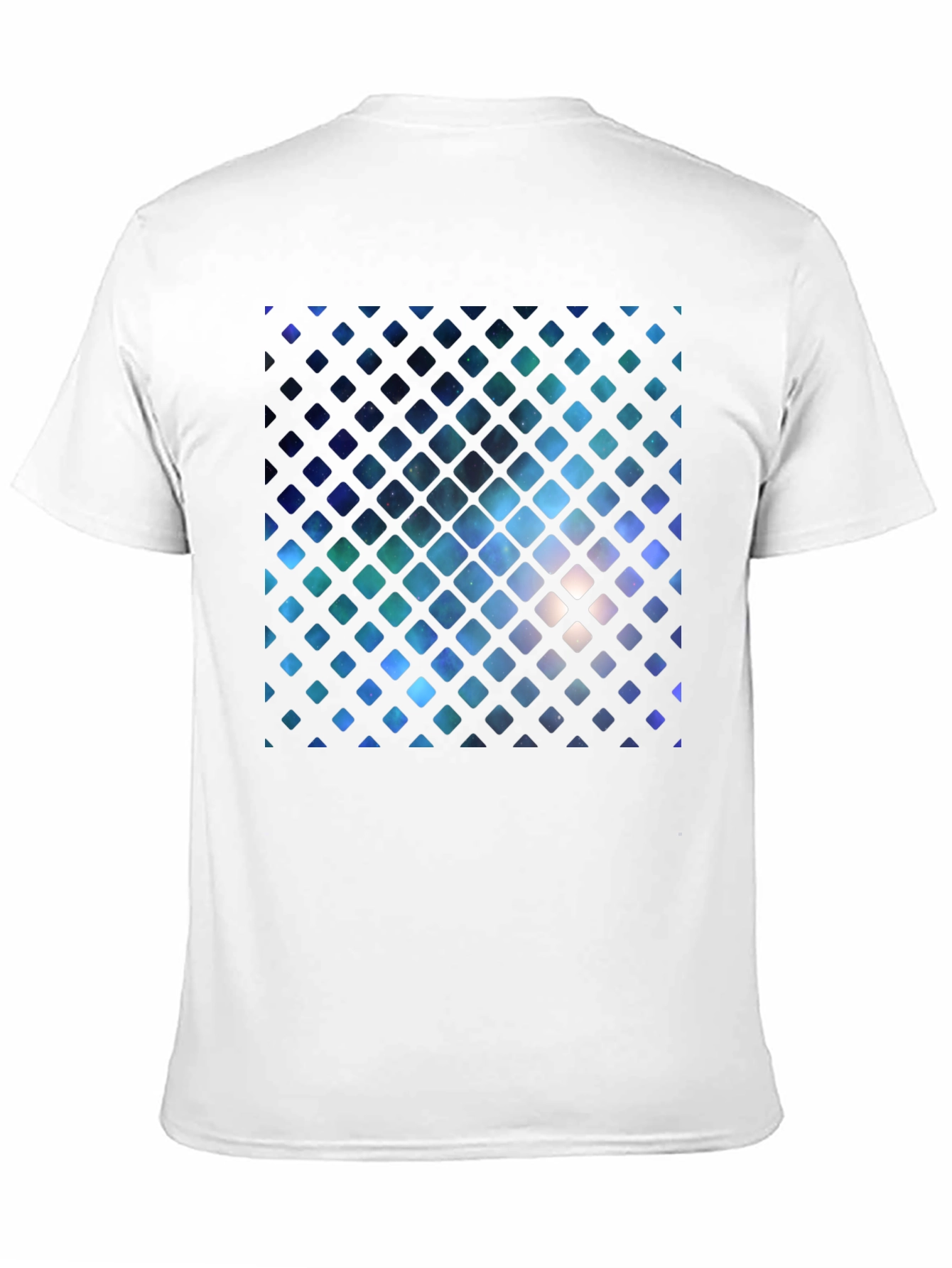 Black Galaxy Grid Graphic Tee view 11