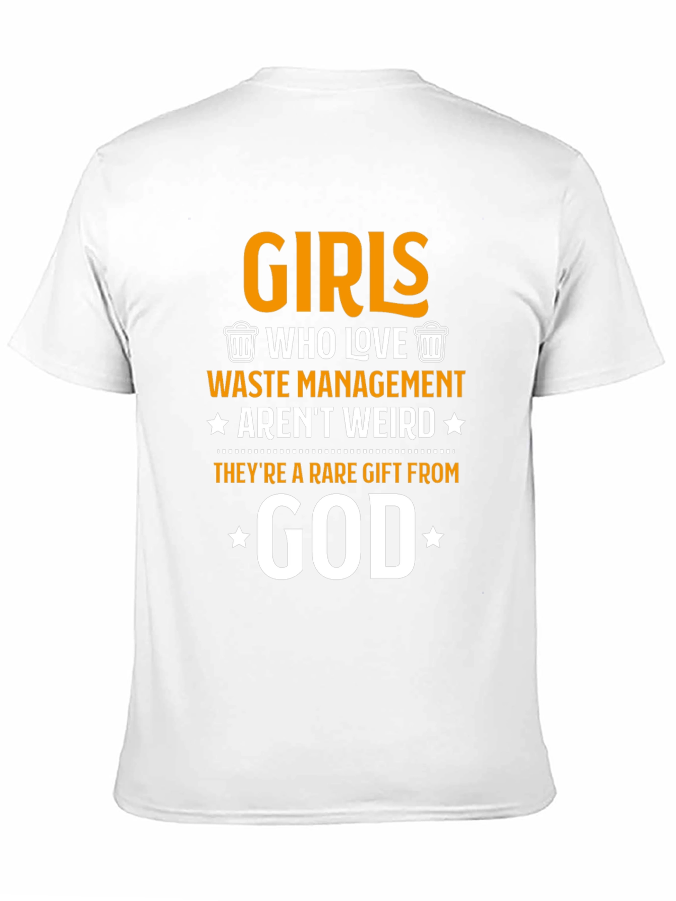 Black Funny Girls Who Love Waste Management T-Shirt view 11