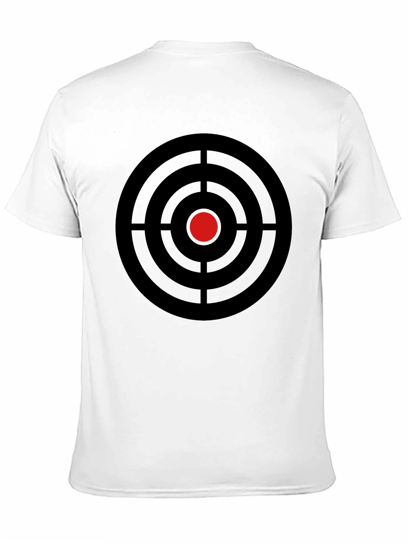 Black Target Graphic Tee - Black Cotton Crew Neck T-Shirt view 11