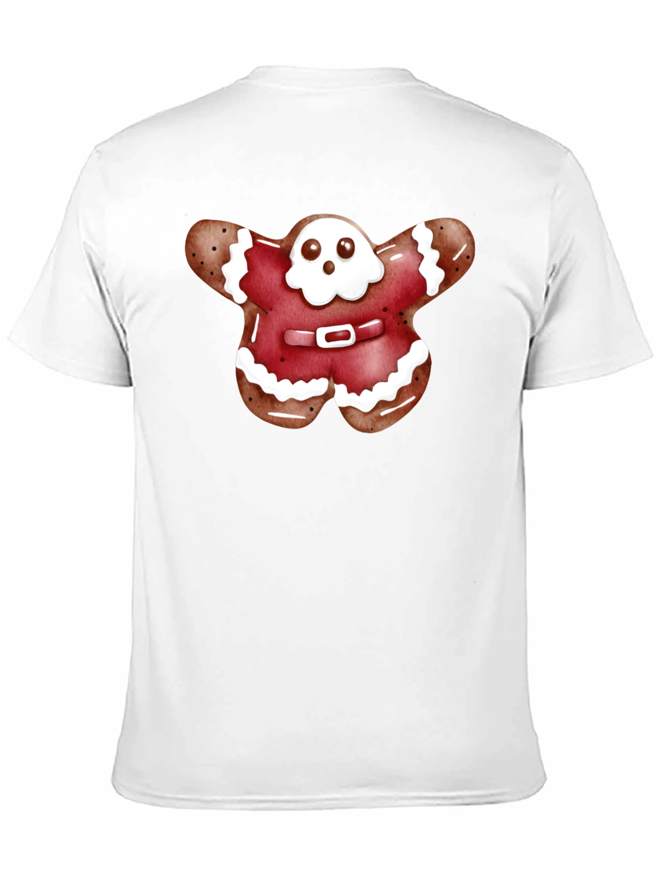 Black Gingerbread Ghost T-Shirt view 11