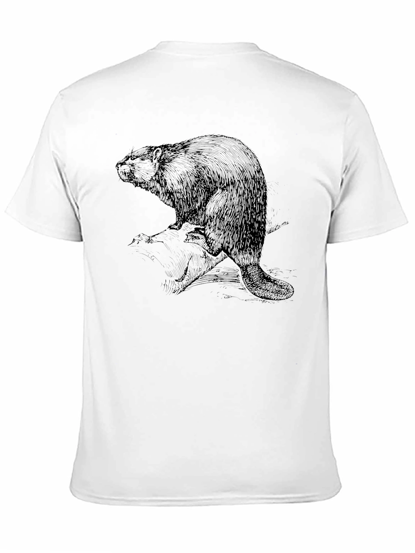 Black Beaver Graphic Tee - Black Cotton Blend view 11