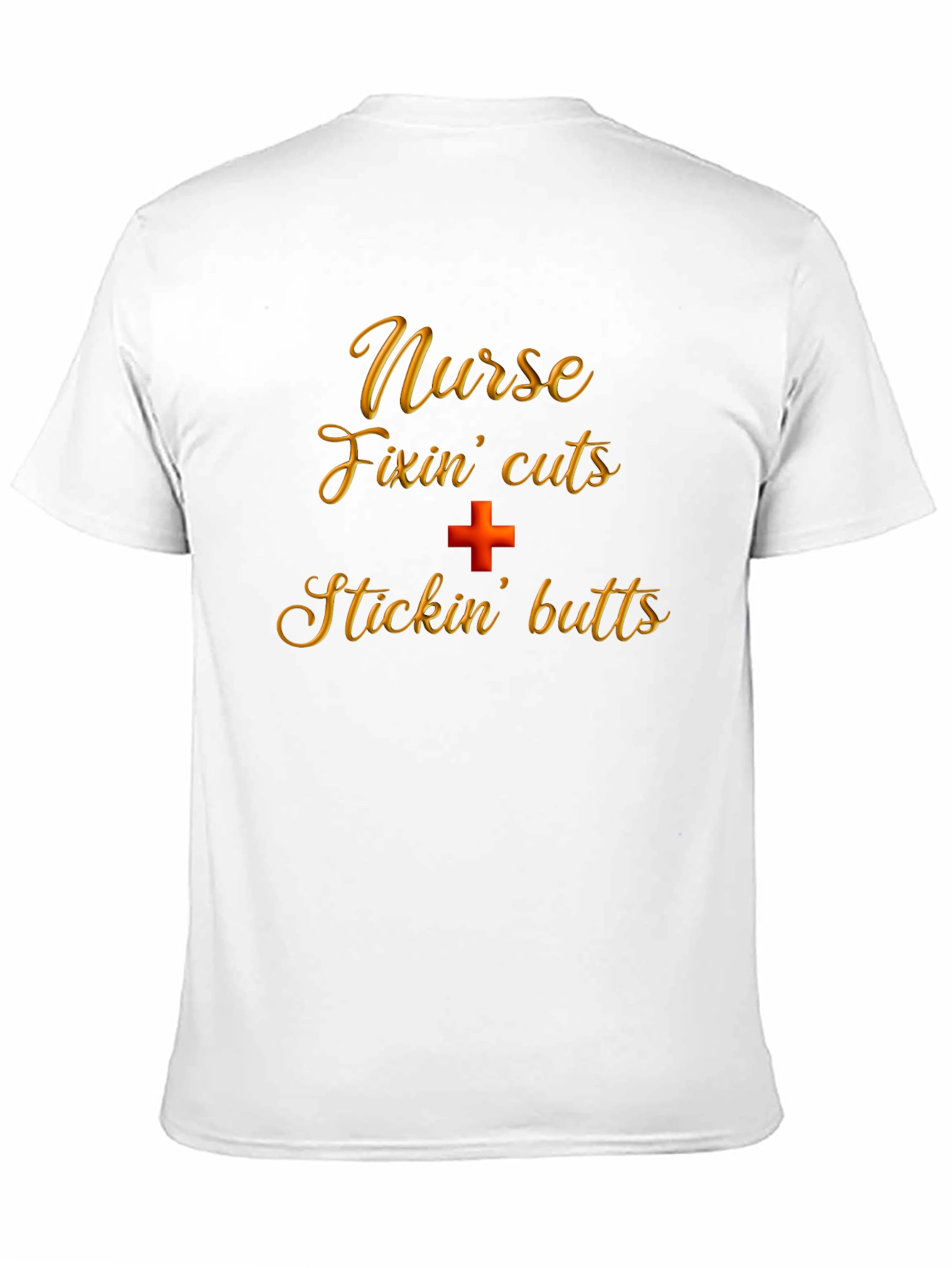 Black Nurse Fixin' Cuts & Stickin' Butts T-Shirt view 11