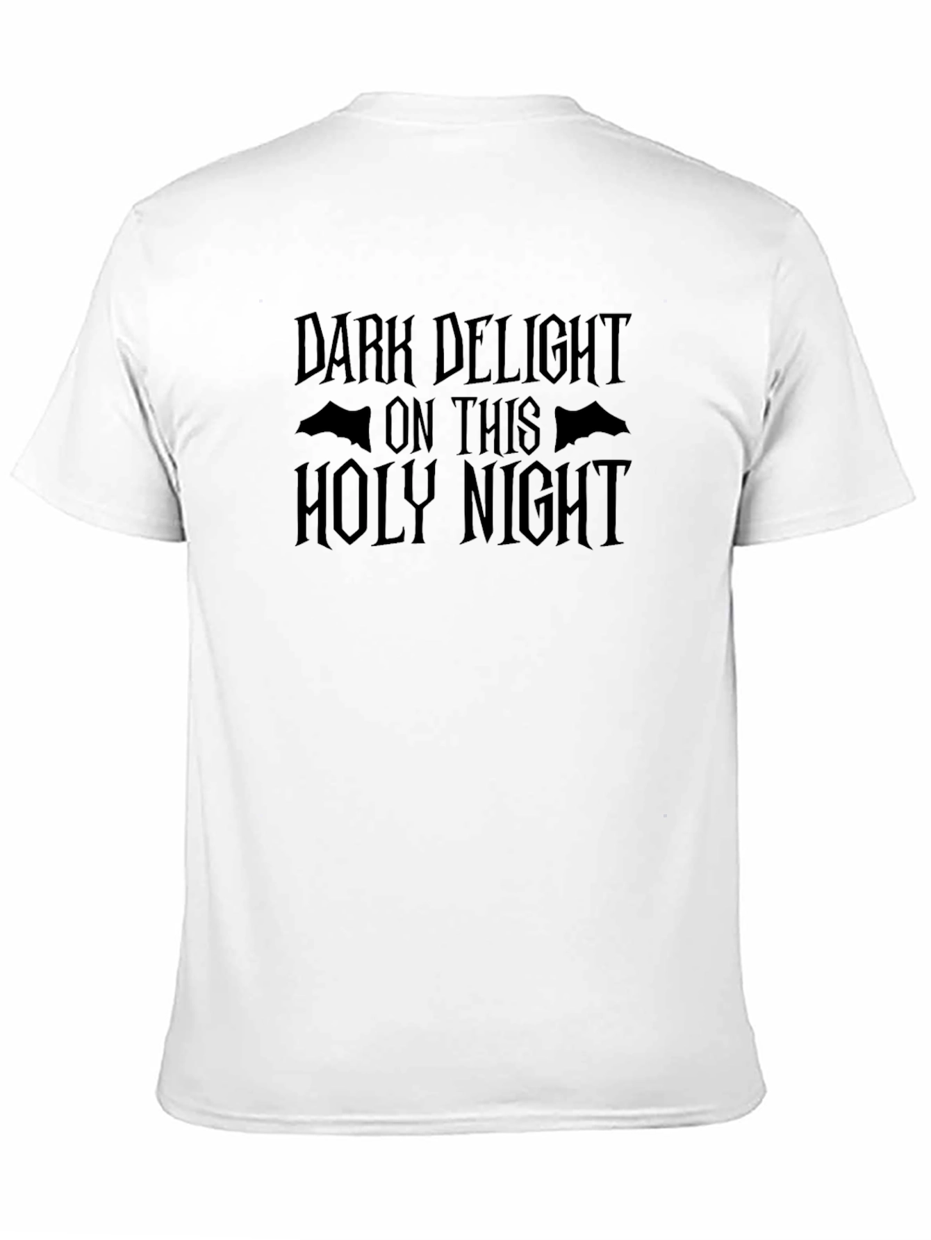 Black Dark Delight Holy Night Graphic T-Shirt view 11
