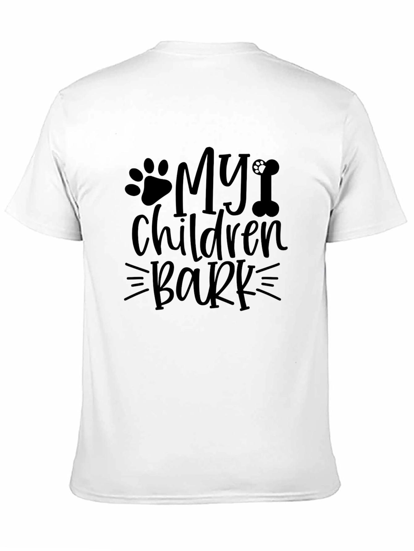 Black My Children Bark Funny Pet Lover T-Shirt view 11