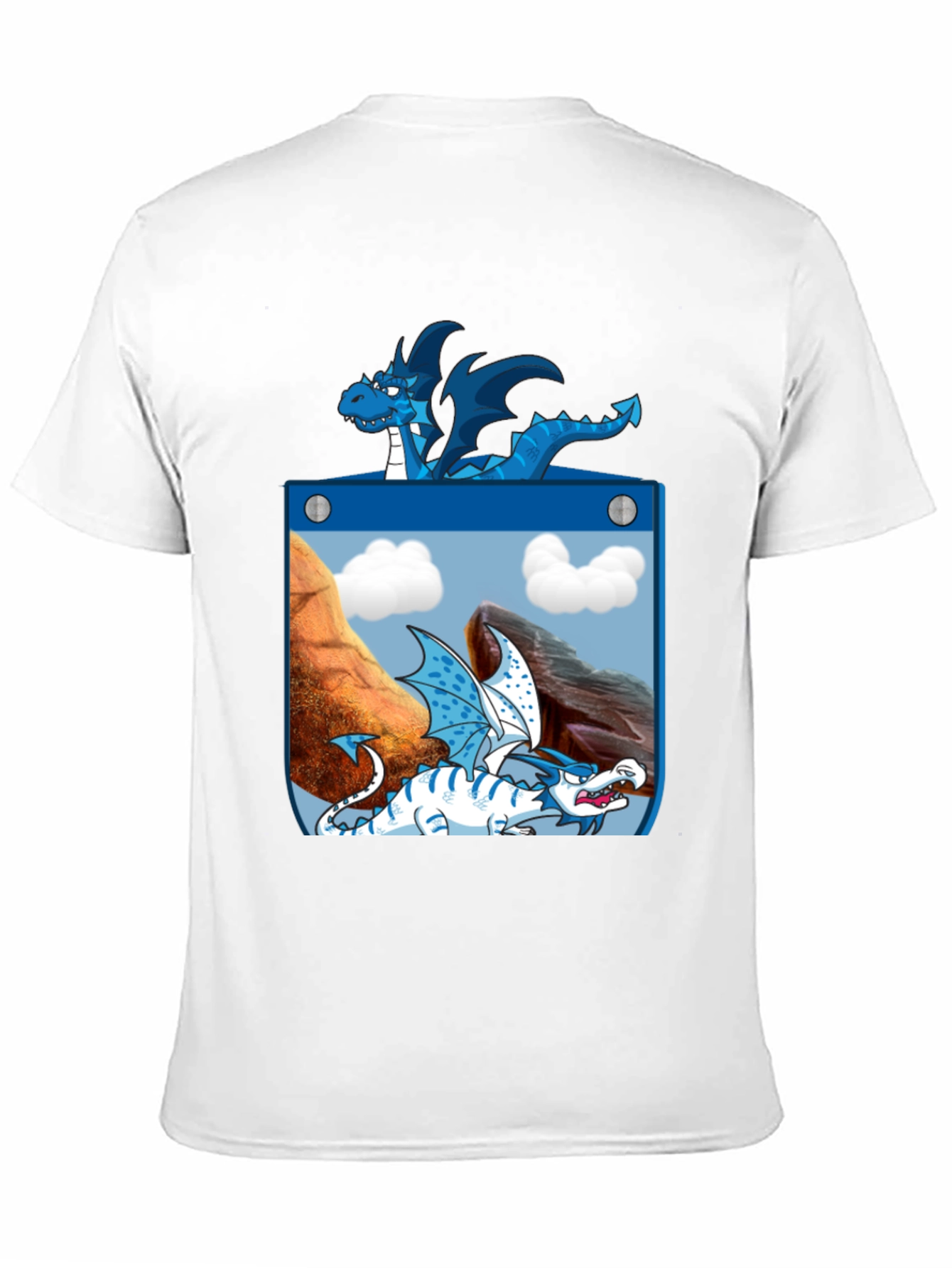 Black Dragon Pocket Graphic Tee - Fantasy Creature Design view 11