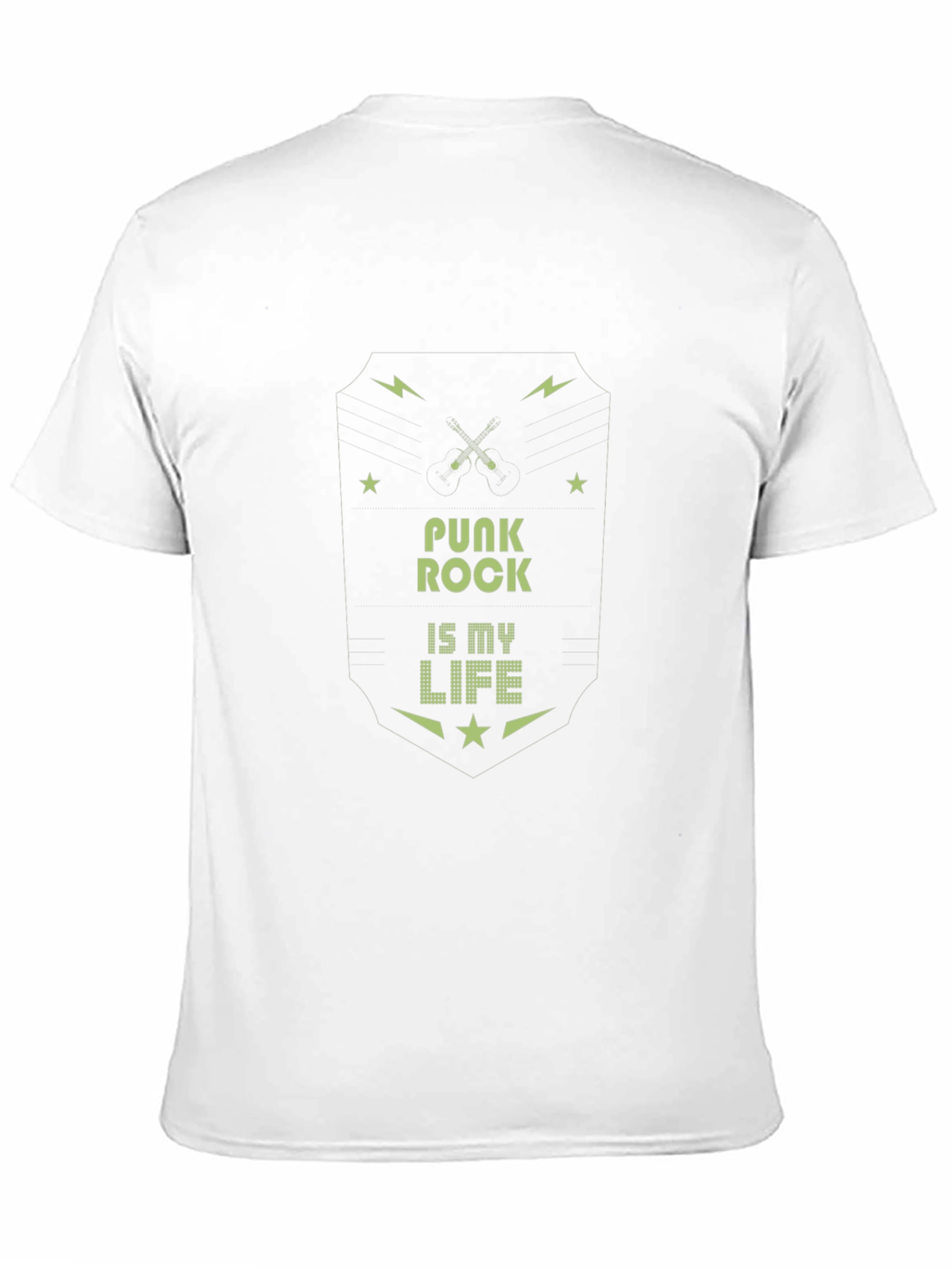 Black Punk Rock is My Life T-Shirt view 11