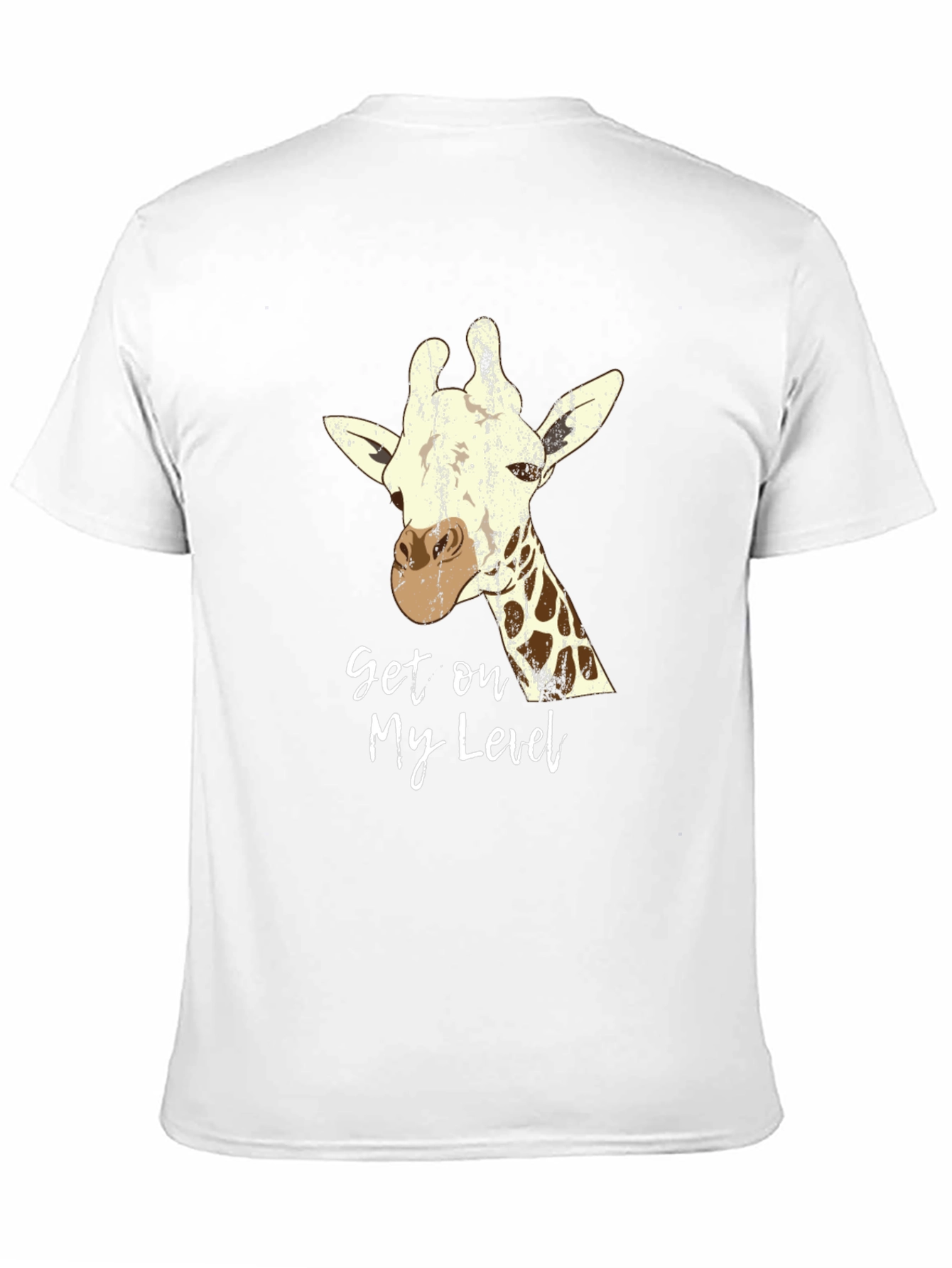 Black Get on My Level Giraffe Graphic Tee - Black view 11