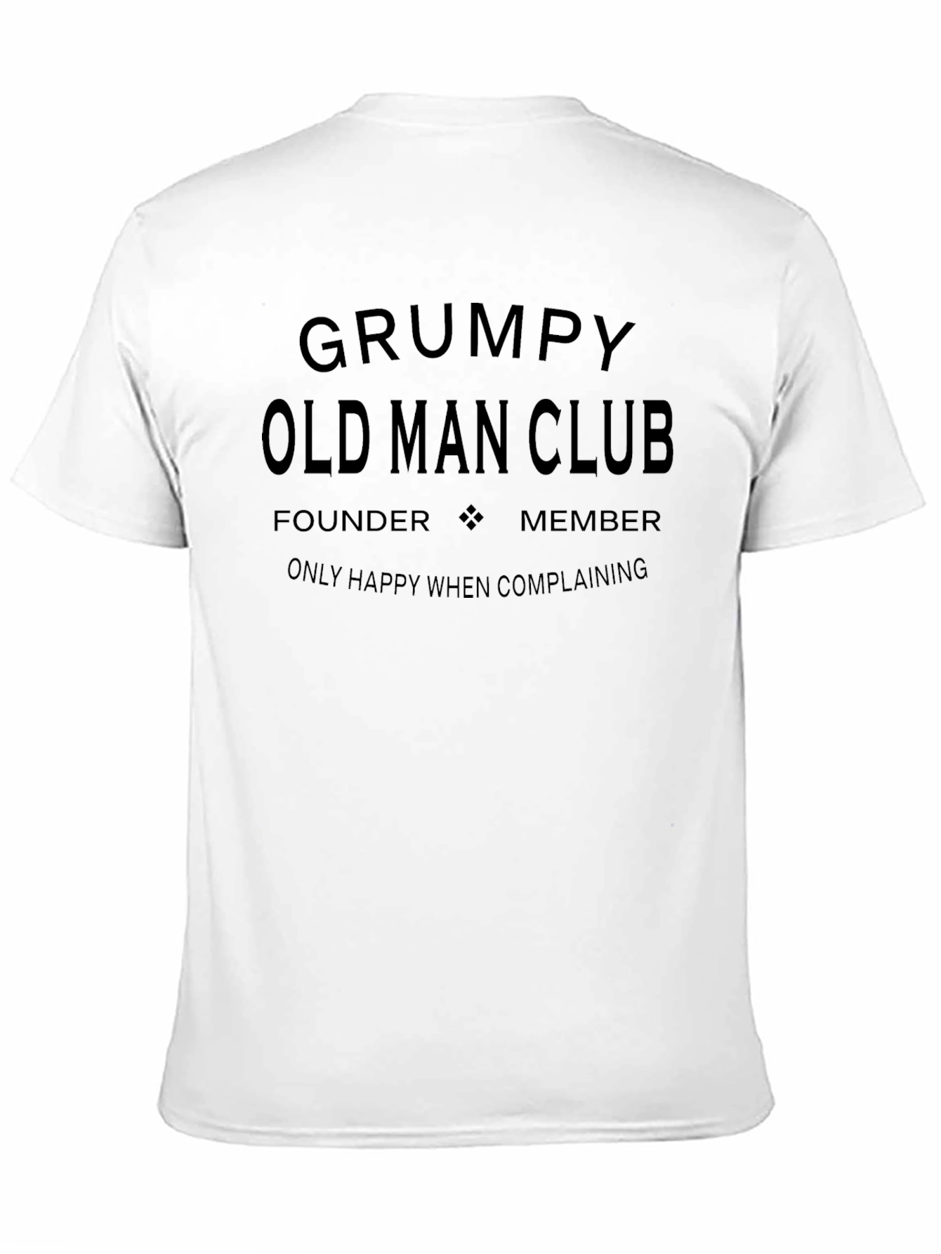 Black Grumpy Old Man Club Tee - Funny Sarcastic Humor view 11