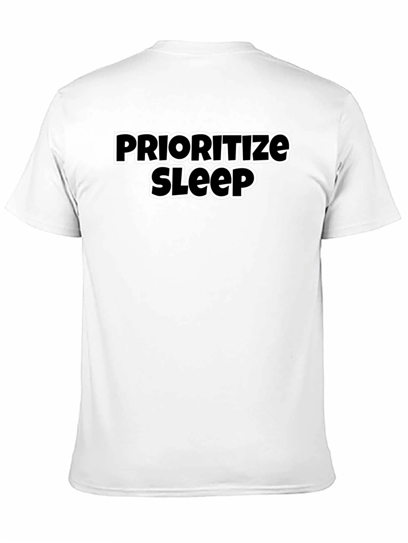 Black Prioritize Sleep Black Graphic Tee view 11