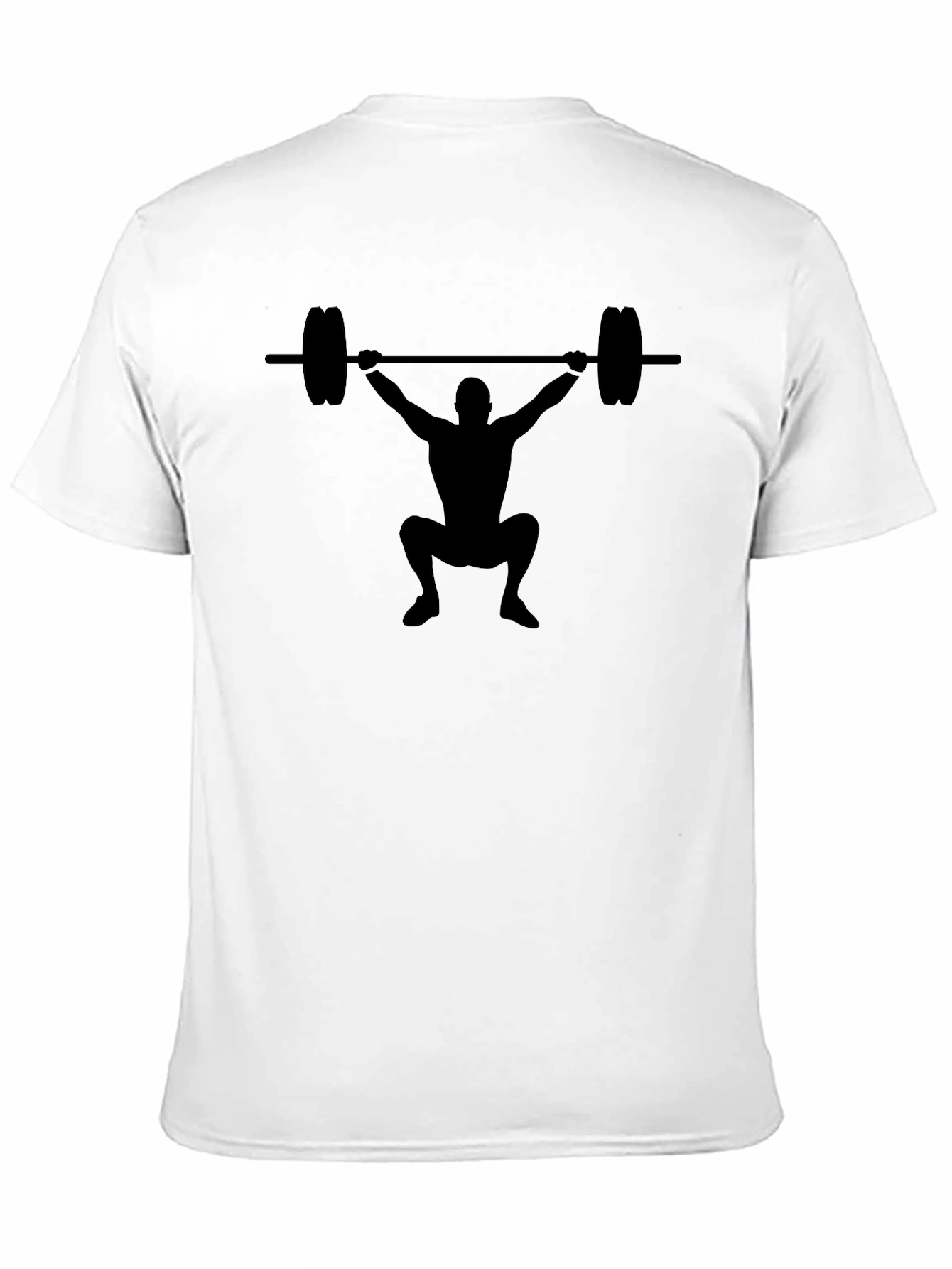 Black Weightlifting Graphic Tee - Black Unisex T-Shirt view 11