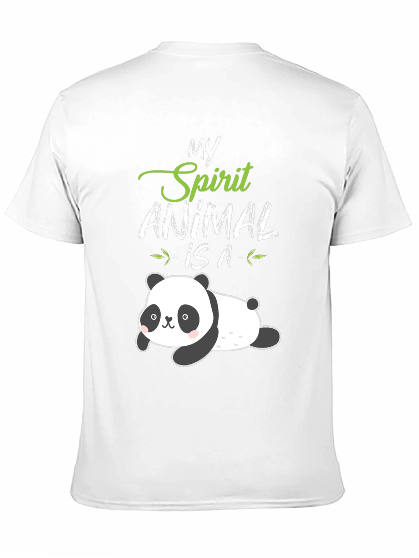 Black My Spirit Animal Panda T-Shirt view 11