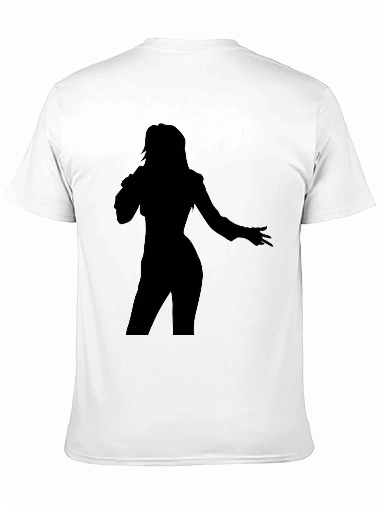 Black Silhouette Singer Graphic Tee view 11