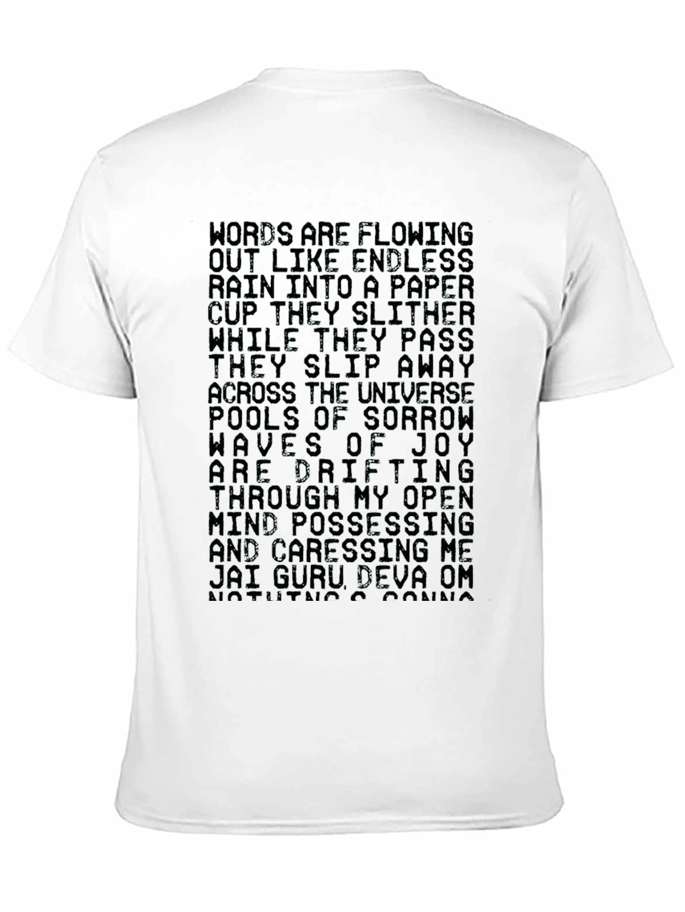 Black Poetic Statement Graphic Tee view 11