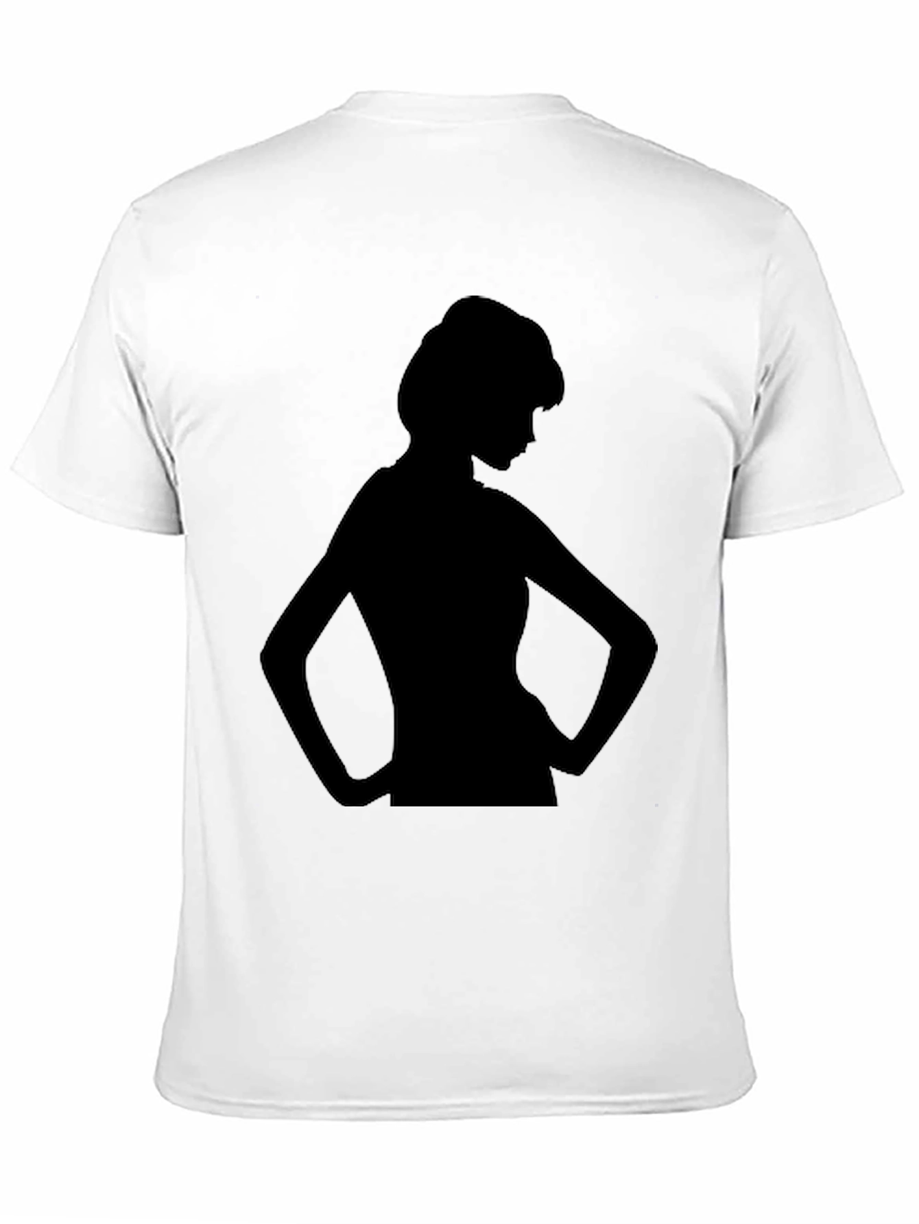 Black Silhouette Woman Graphic Tee - Black view 11