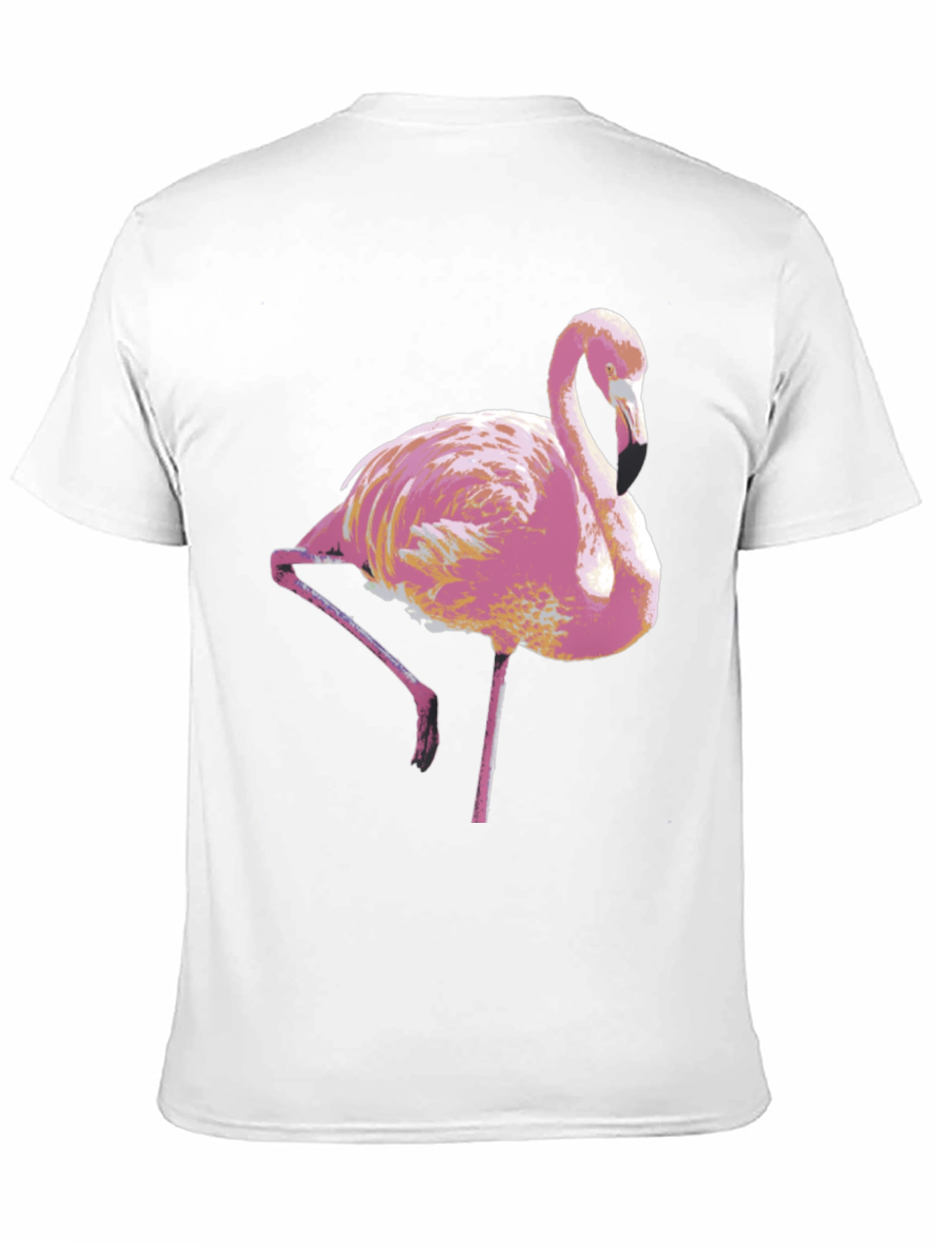 Black Pink Flamingo Graphic Tee - Stylish Men's T-Shirt view 11