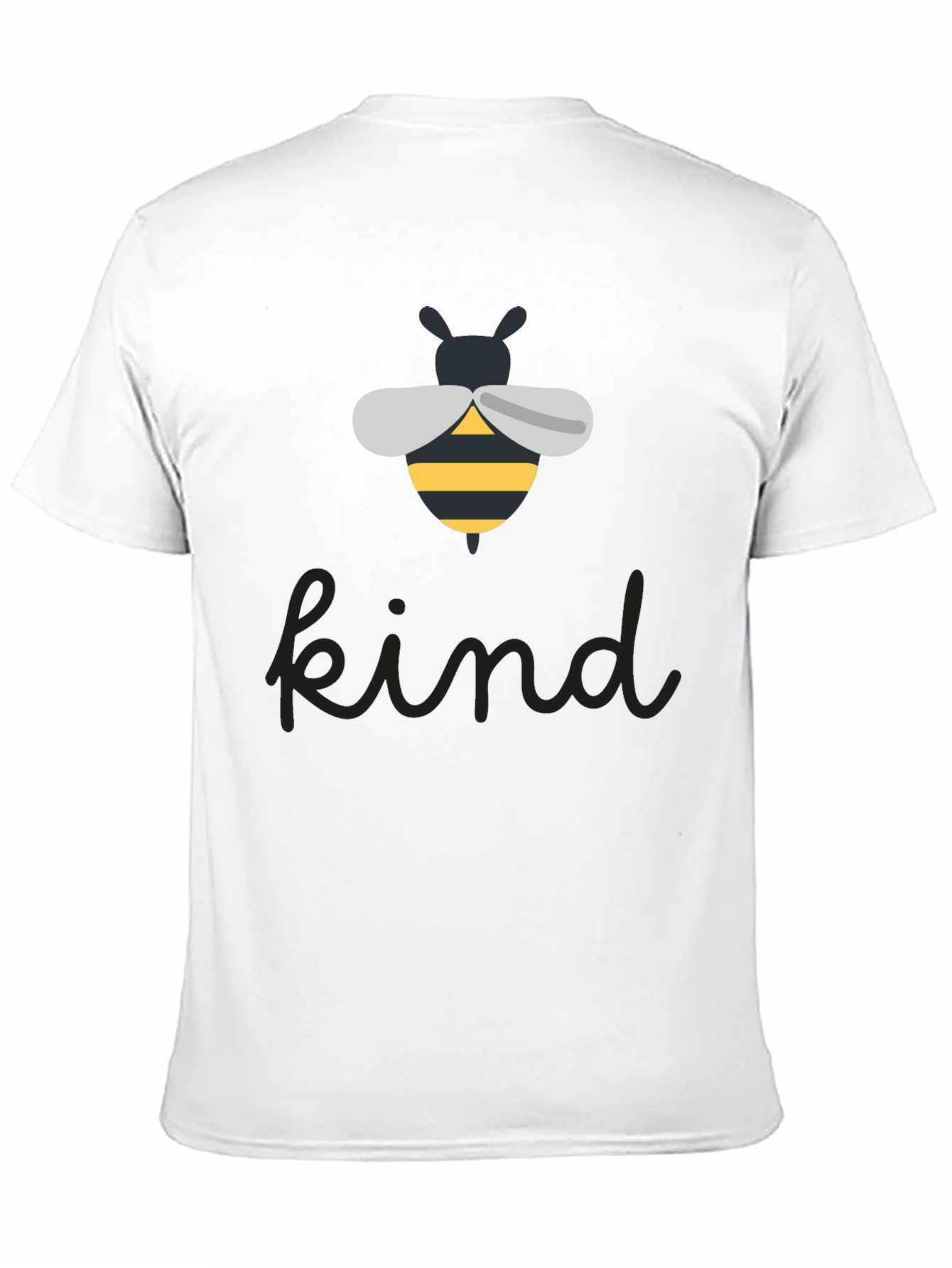 Black Bee Kind Graphic Tee - Unisex Black T-Shirt view 11