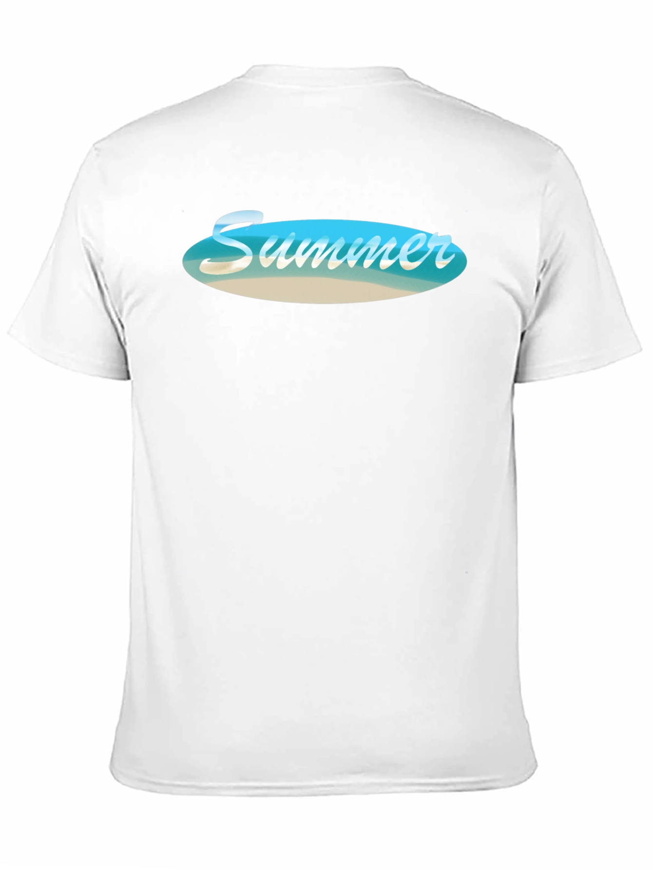 Black Summer Beach Vibe Black T-Shirt view 11