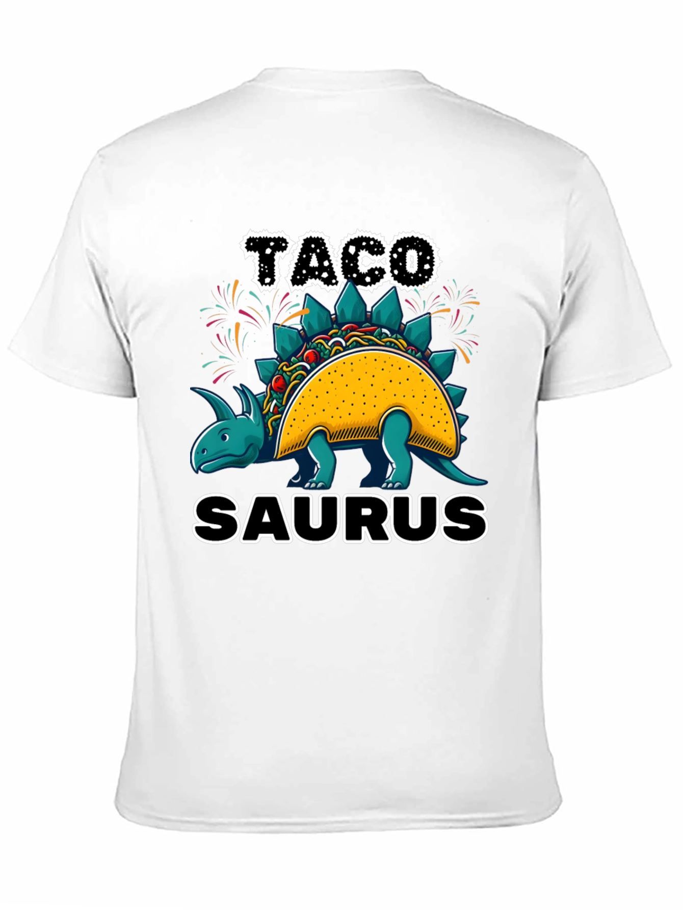 Black Taco-Saurus Black T-Shirt view 11