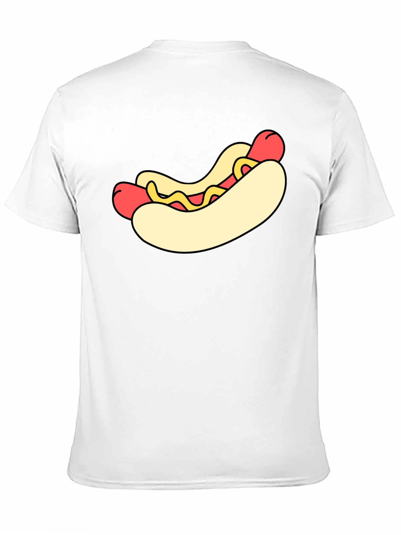 Black Hot Dog Graphic Black T-Shirt view 11