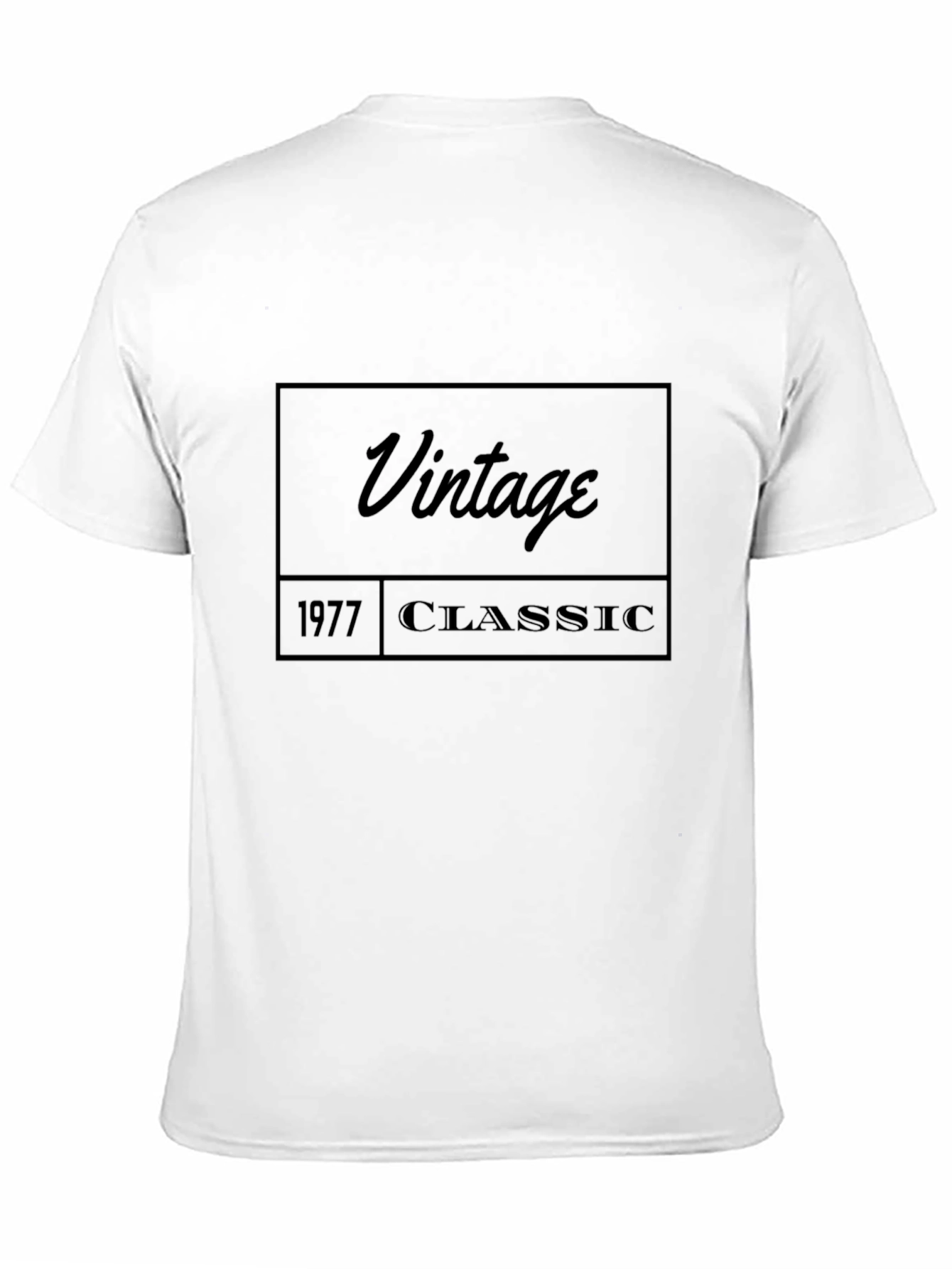 Black Vintage 1977 Classic T-Shirt view 11
