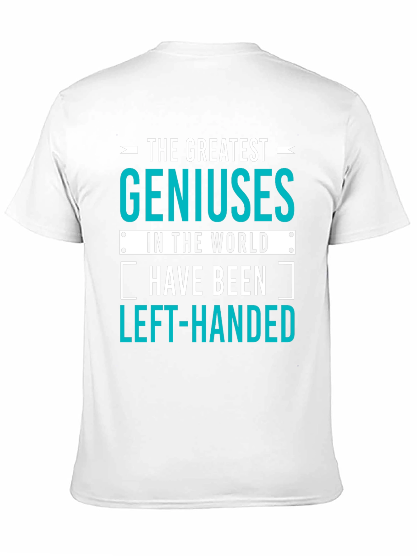 Black Genius Left-Handed T-Shirt: Funny Gift for Smart People! view 11