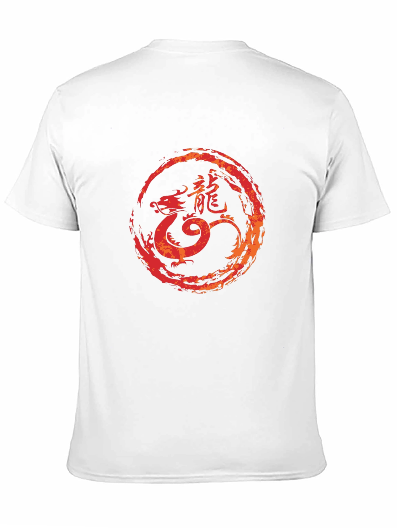 Black Dragon Circle Graphic Tee - Black Cotton Blend view 11