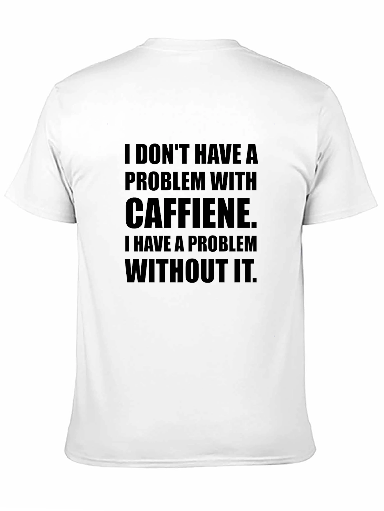 Black Caffeine Problem Graphic Tee - Black Crew Neck T-Shirt view 11