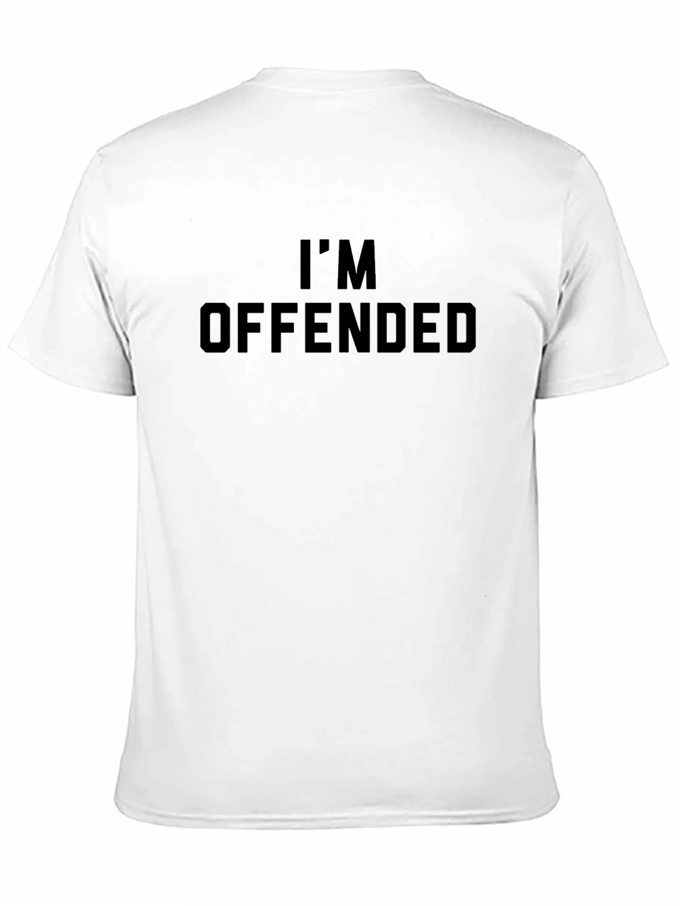 Black I'm Offended Graphic Tee - Men's Black T-Shirt view 11