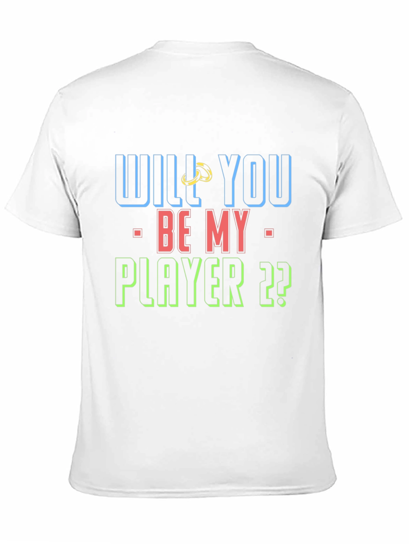 Black Will You Be My Player T-Shirt view 11