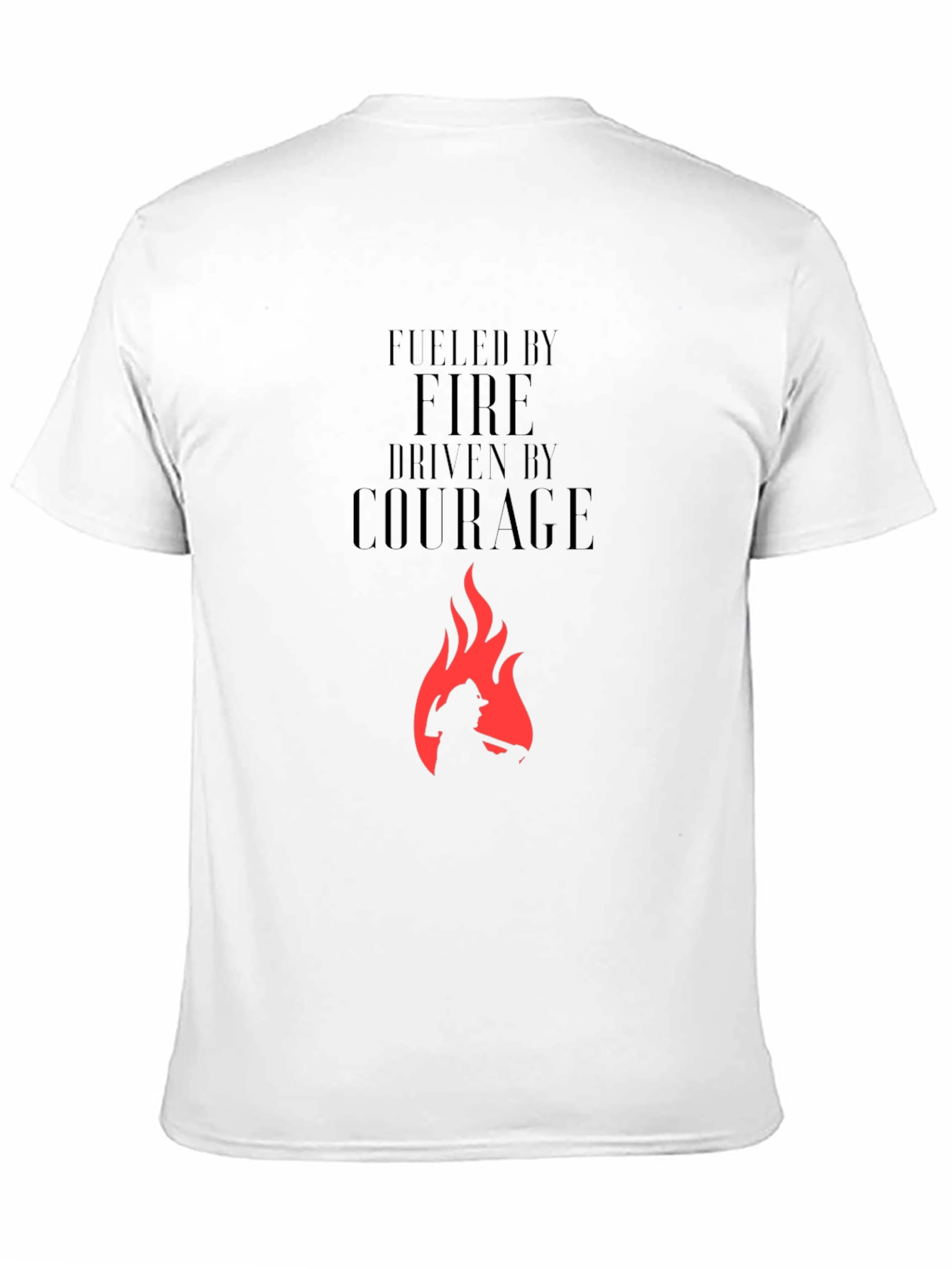 Black Fueled By Fire Courage T-Shirt view 11
