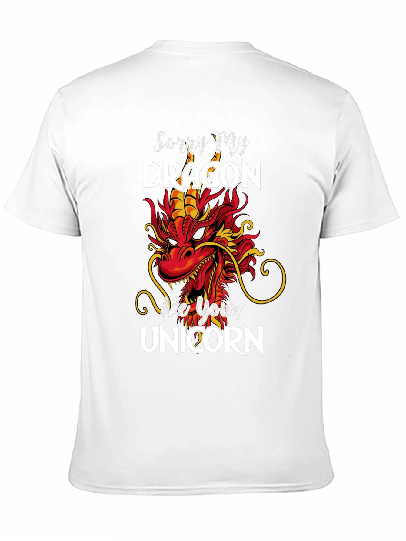 Black Sorry My Dragon Ate Your Unicorn T-Shirt view 11