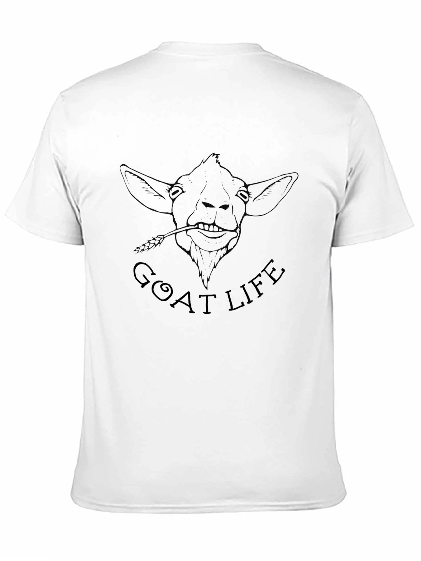 Black Goat Life Graphic Tee - Classic Black T-Shirt view 11