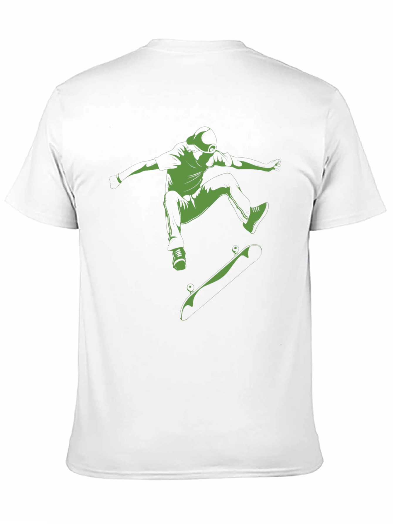 Black Skateboarder Graphic Tee - Black Cotton Comfort view 11