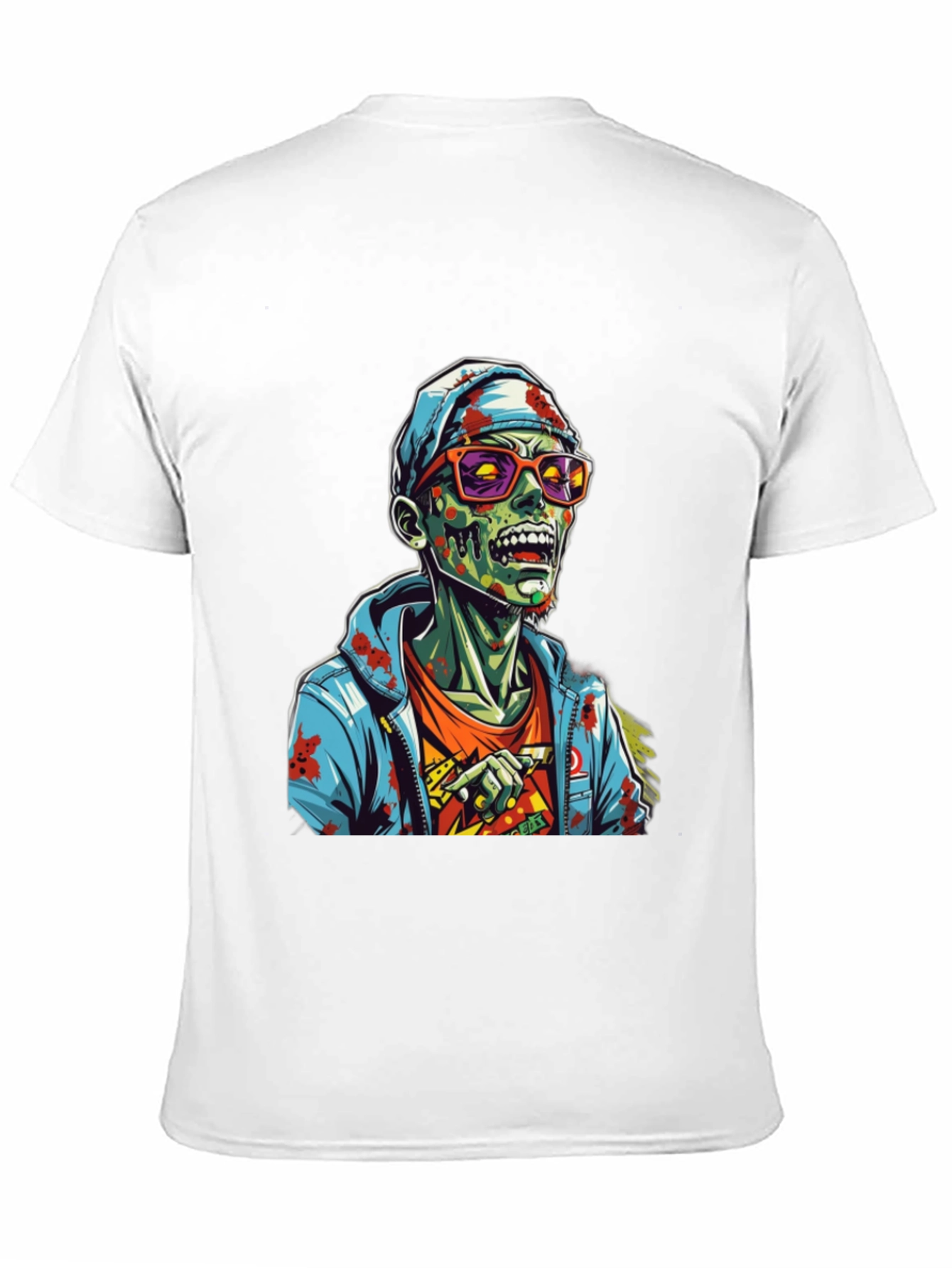 Black Zombie Graphic T-Shirt - Men's Black Tee view 11