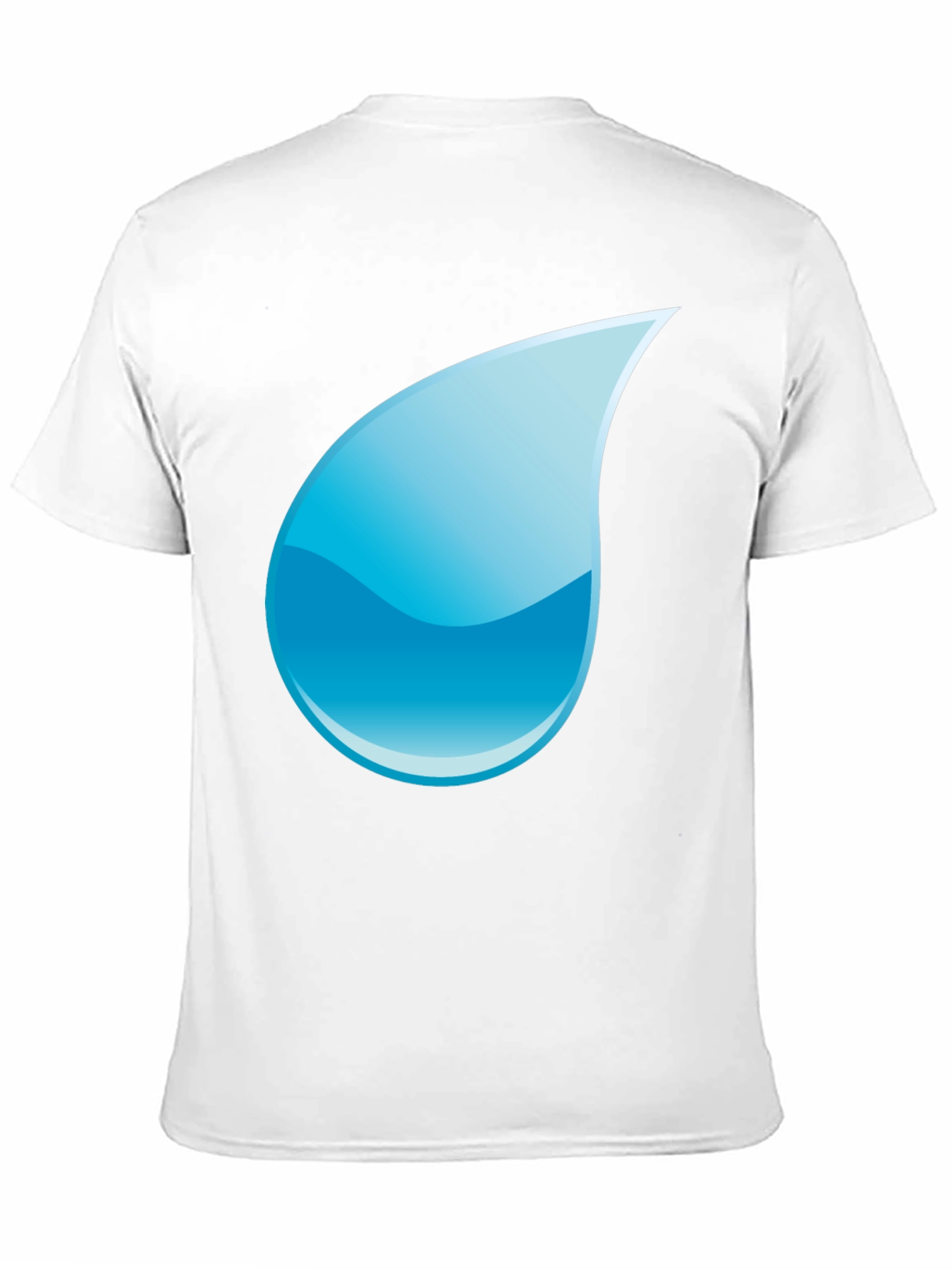 Black Black T-Shirt with Water Drop Design view 11