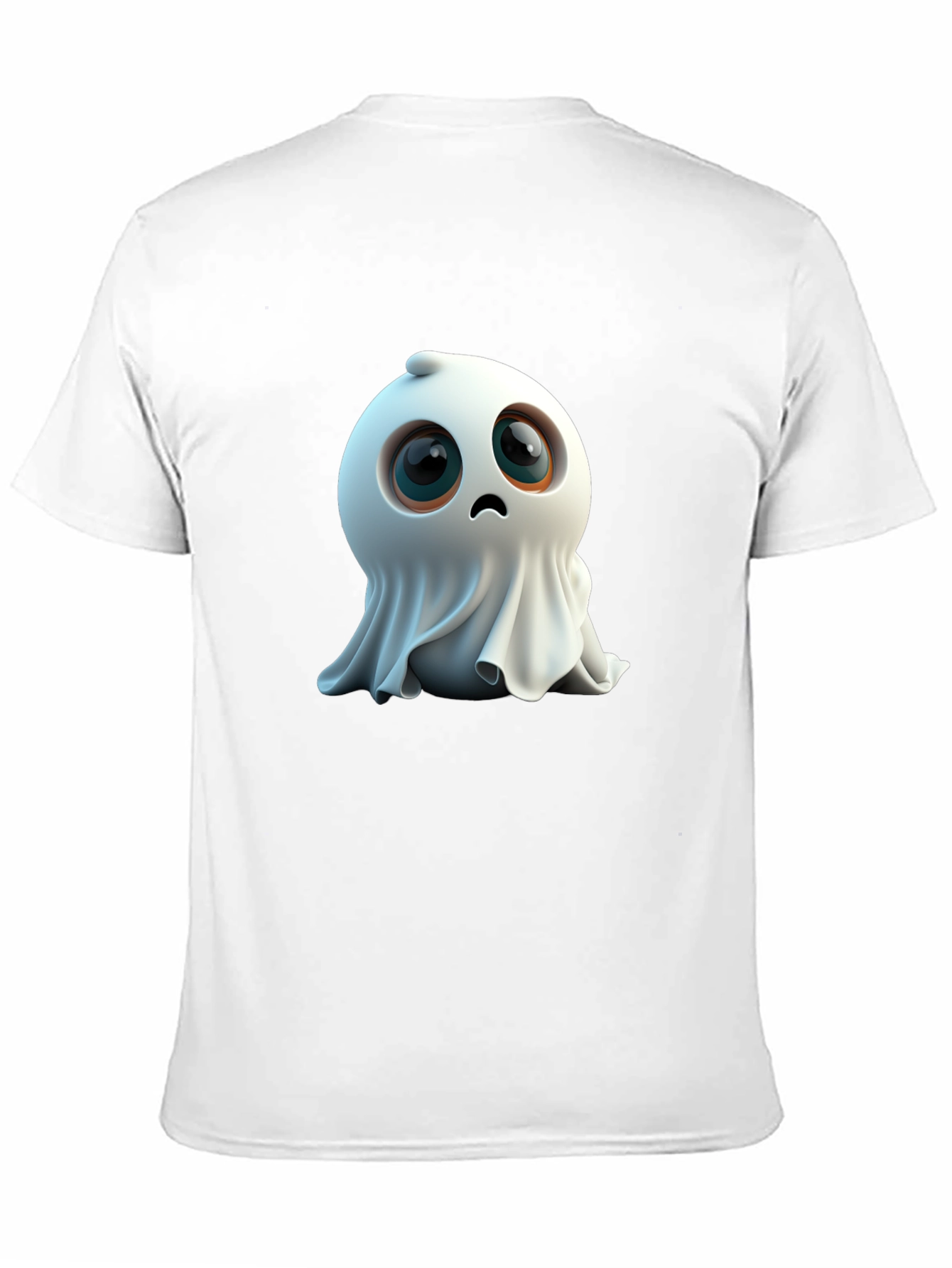 Black Cute Ghost Graphic Black T-Shirt view 11