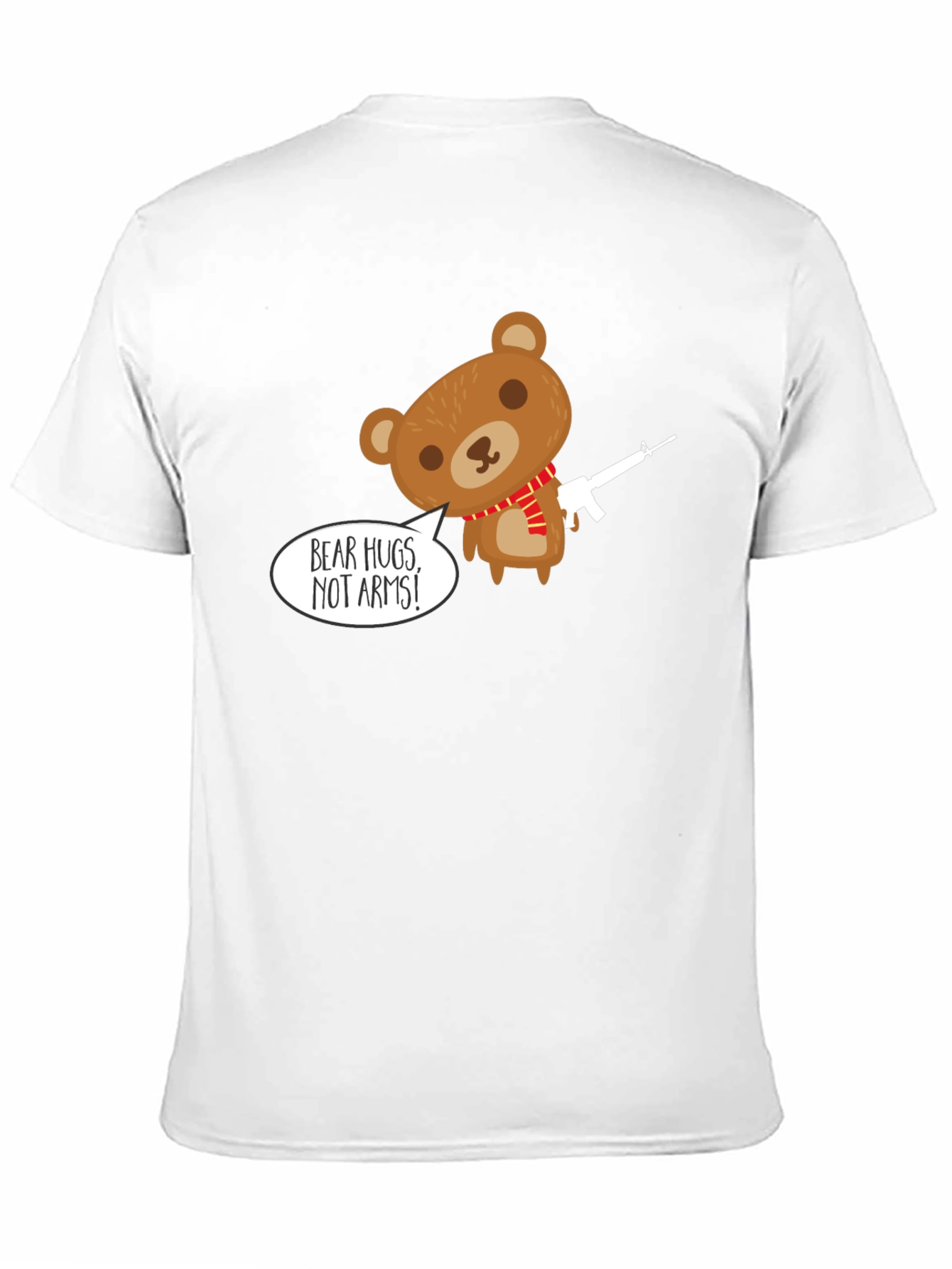 Black Bear Hugs Not Arms T-Shirt - Graphic Tee view 11