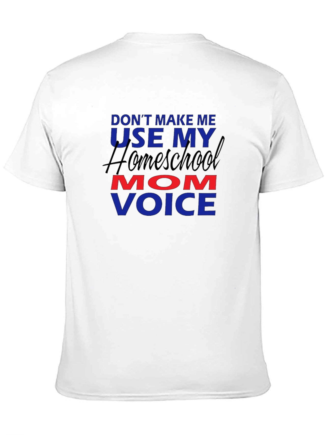 Black Homeschool Mom Voice Graphic Tee - Unisex Fit view 11
