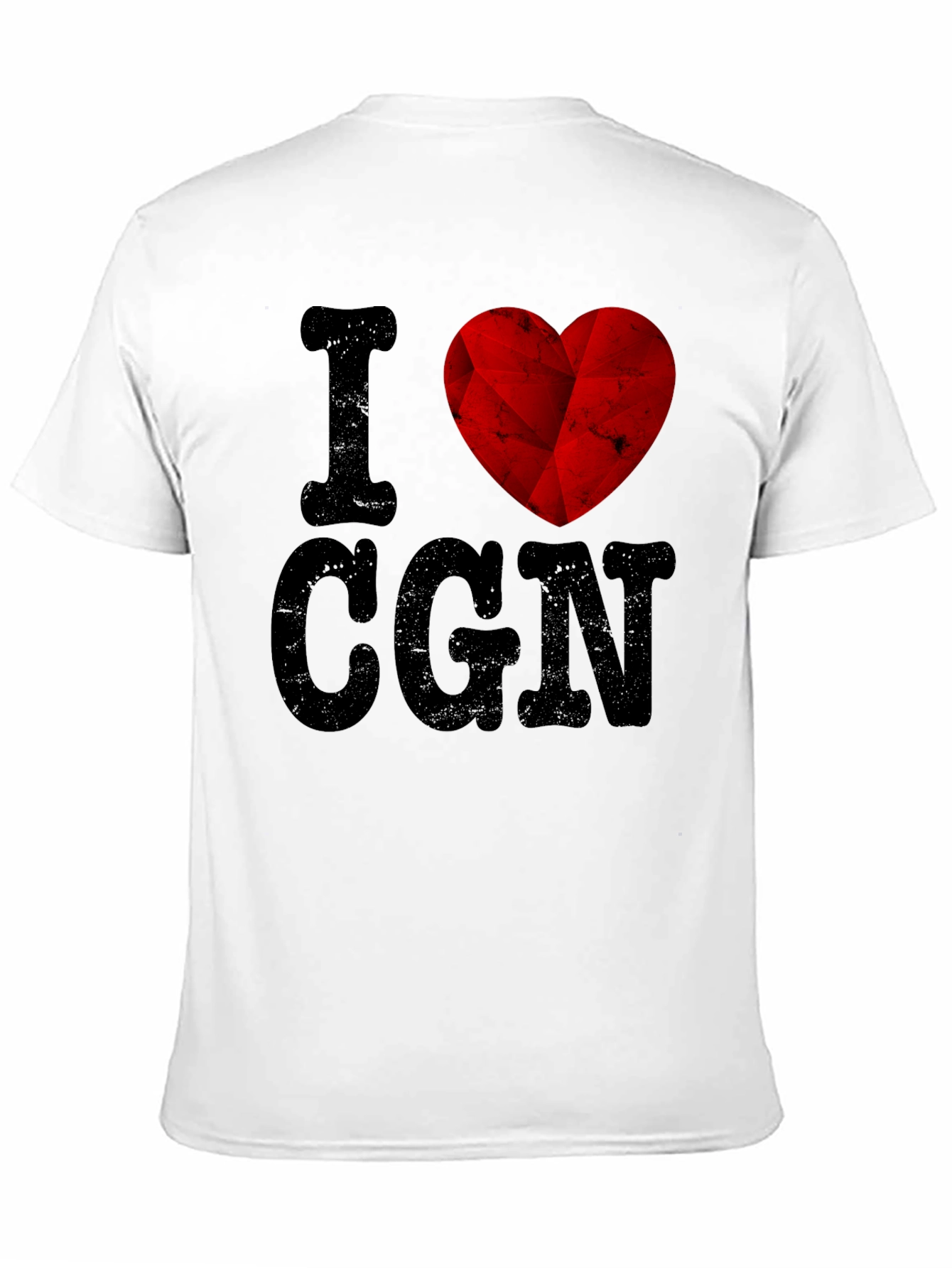 Black I Love CGN Graphic T-Shirt - Black Cotton Tee view 11