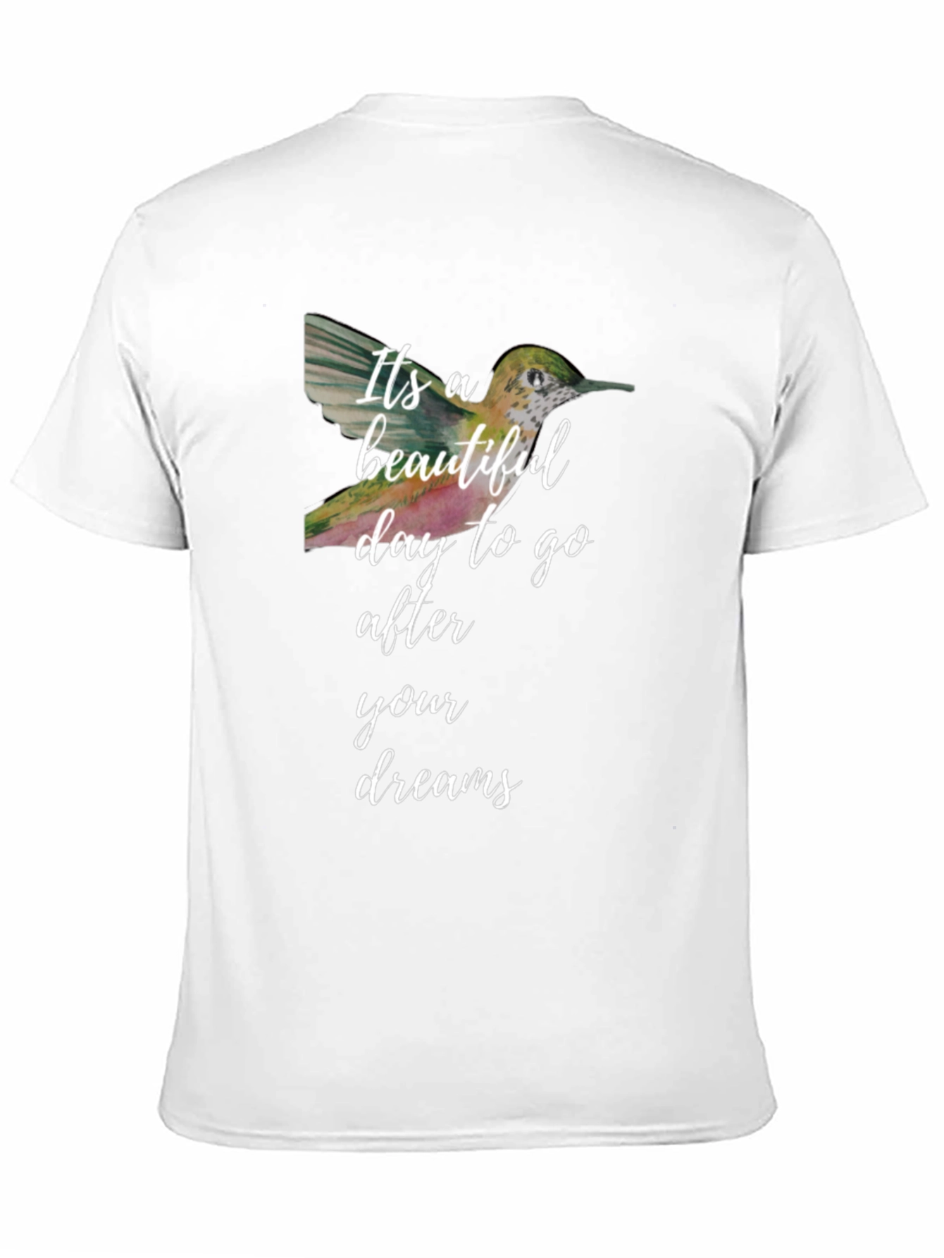 Black Beautiful Day Hummingbird T-Shirt view 11