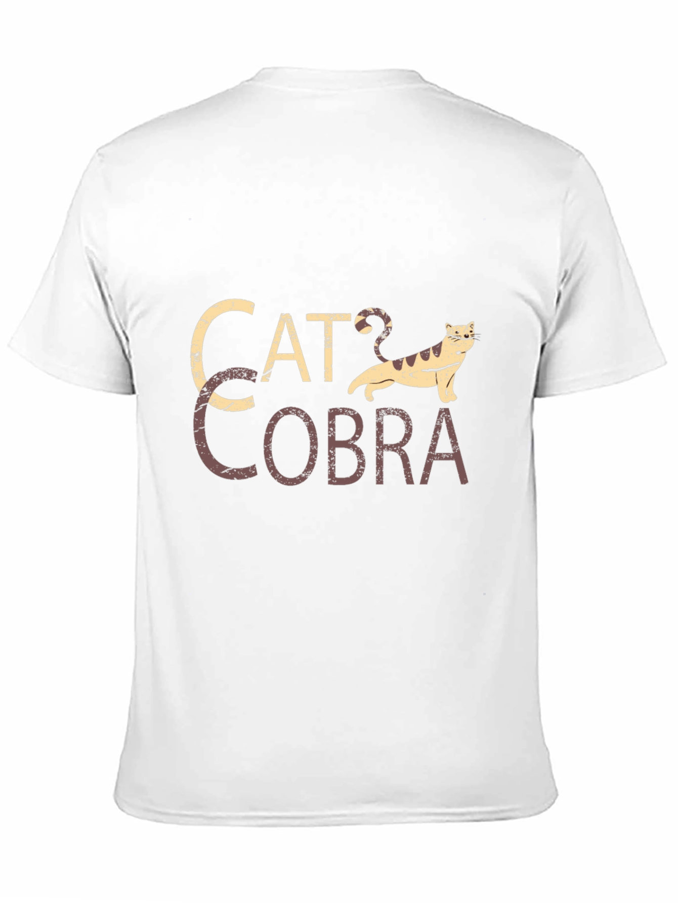 Black Cat Cobra Graphic Tee - Novelty T-Shirt view 11