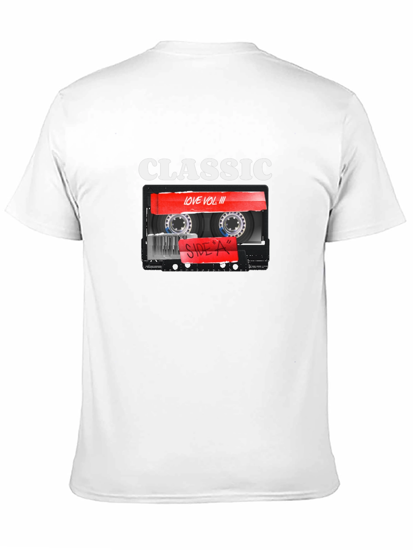 Black Classic Love Vol III Cassette Tape Graphic T-Shirt view 11