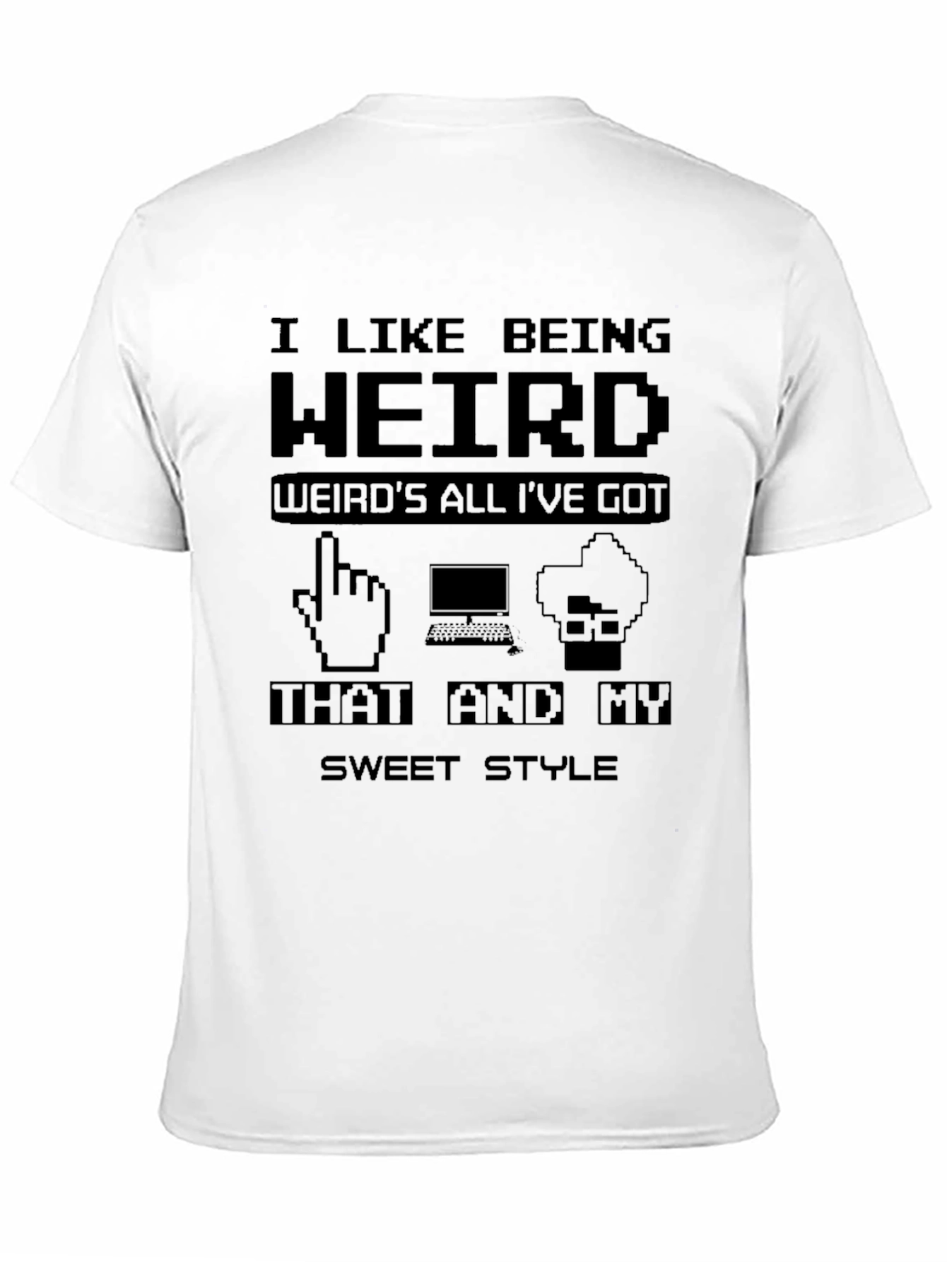 Black I Like Being Weird Graphic Tee view 11
