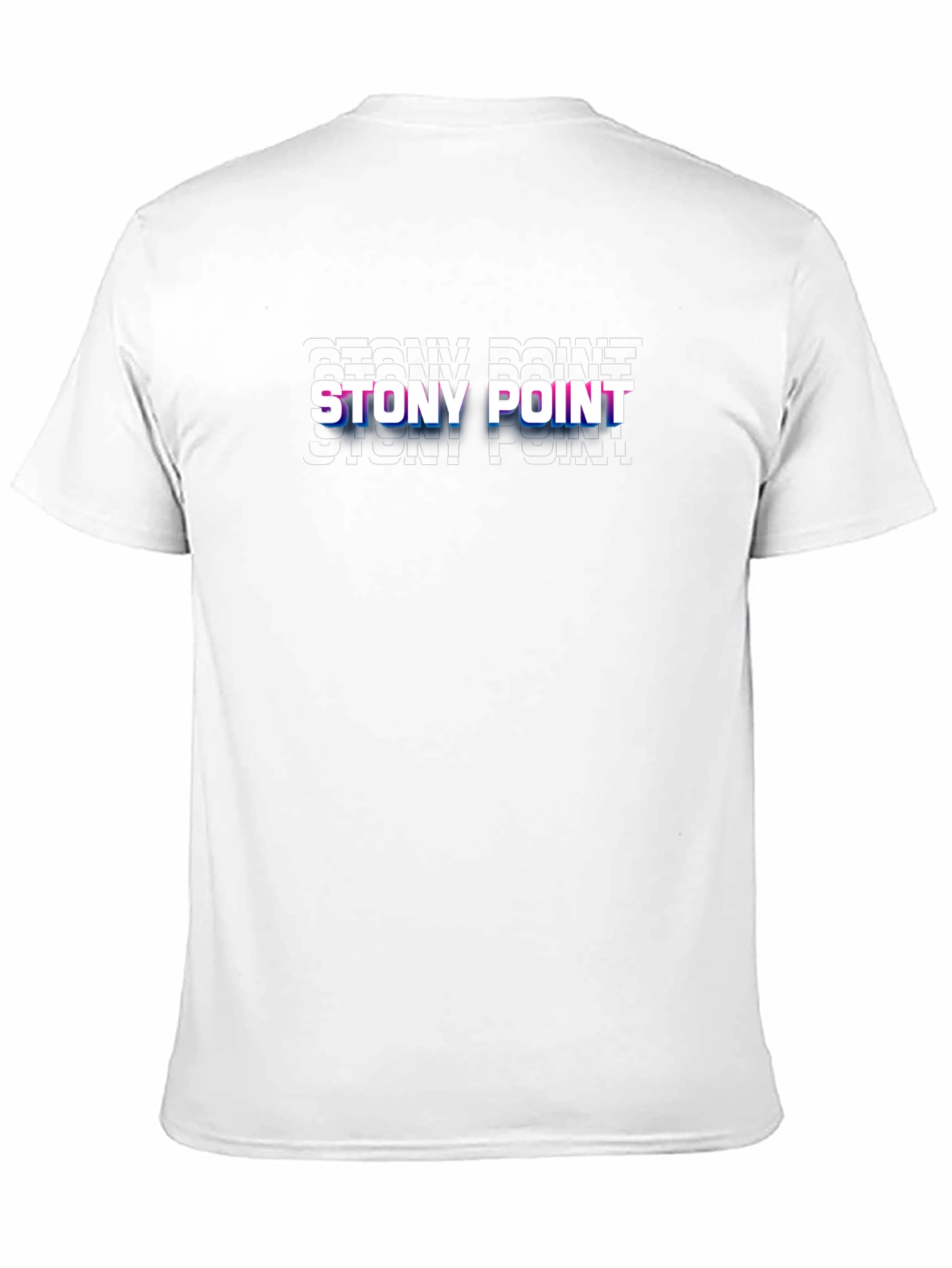 Black Stony Point Glitch T-Shirt - Modern Graphic Tee view 11