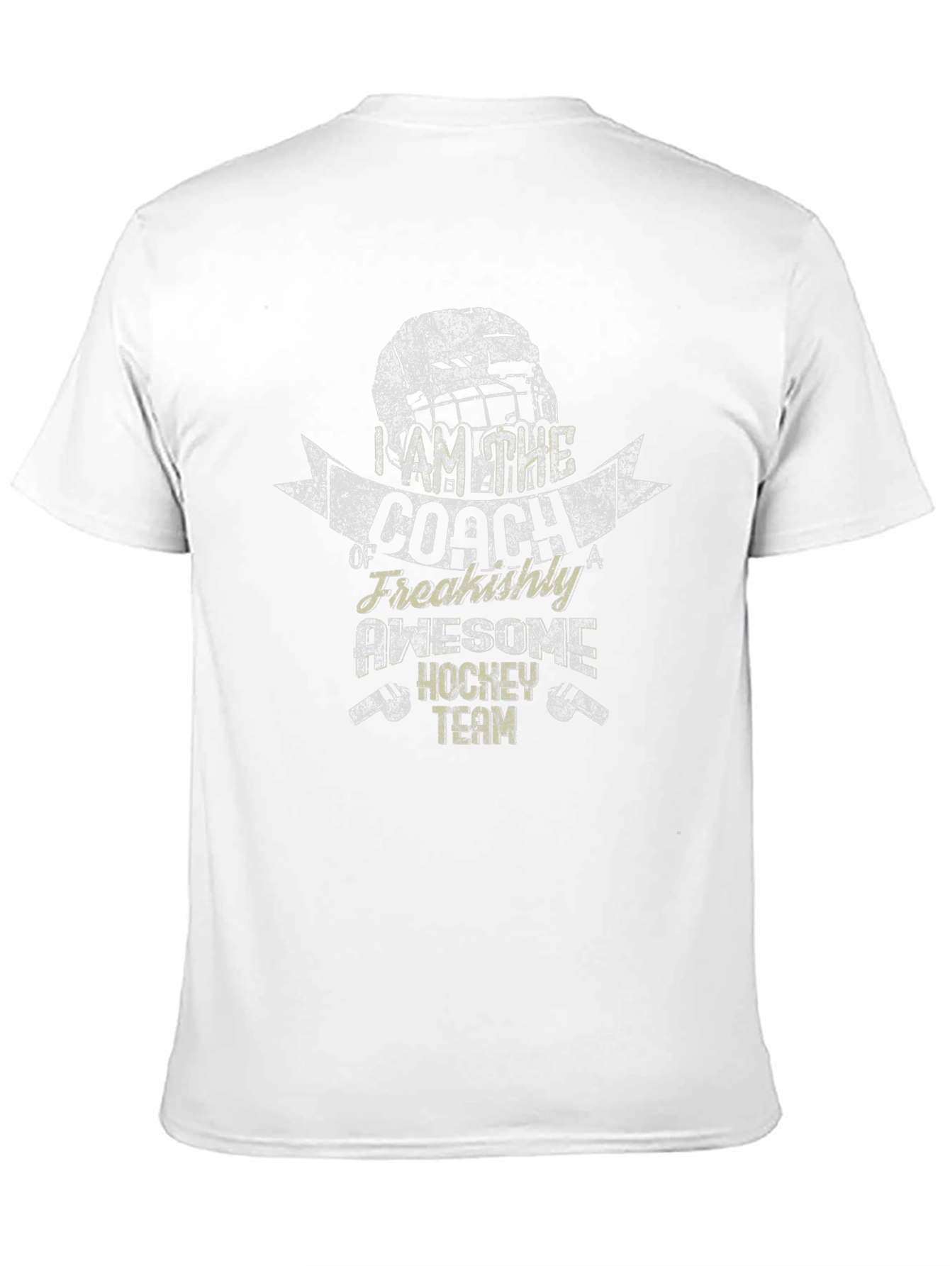 Black Awesome Hockey Coach Graphic Tee view 11