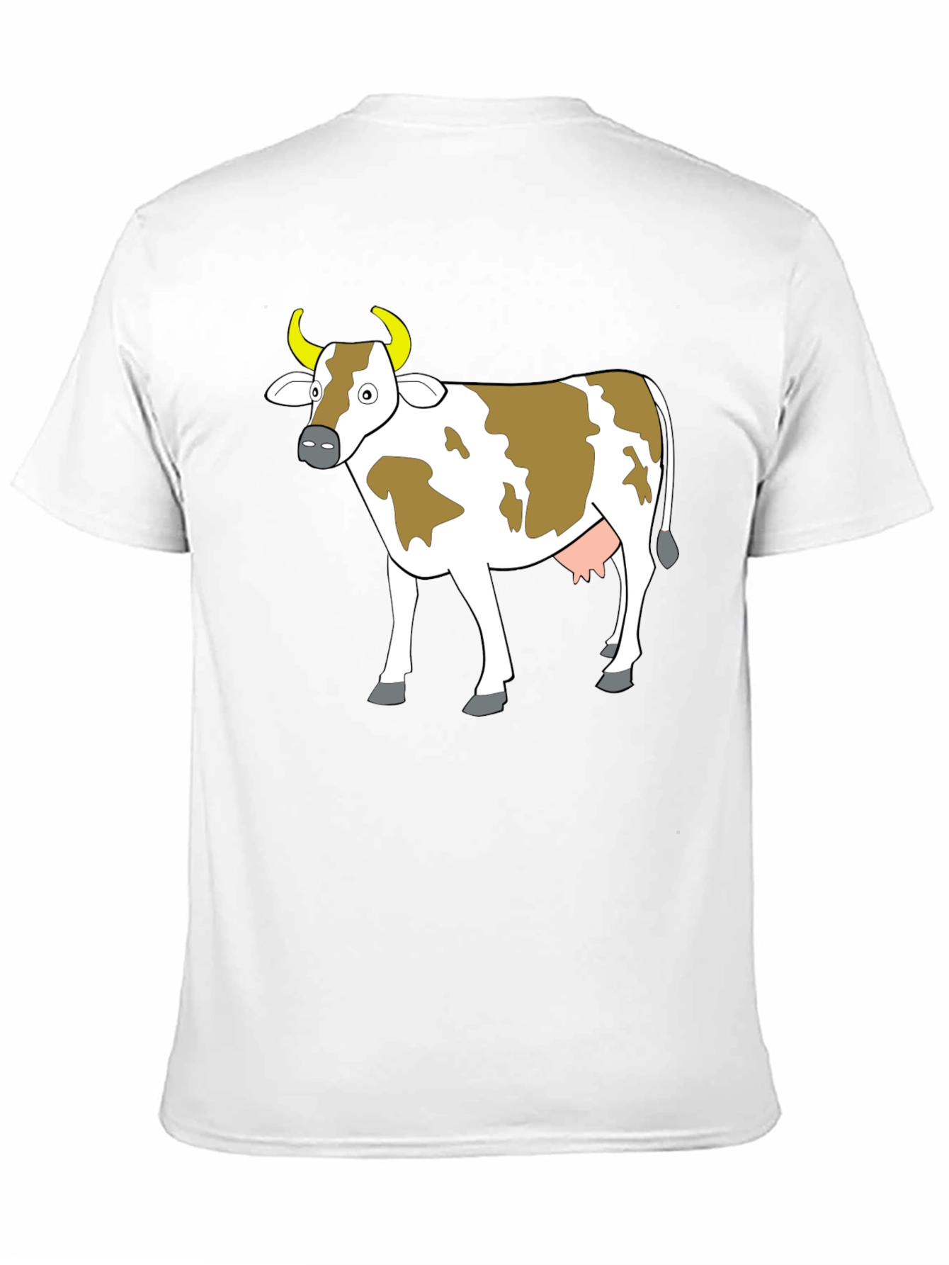 Black Cow Graphic Tee - Black Unisex T-Shirt view 11