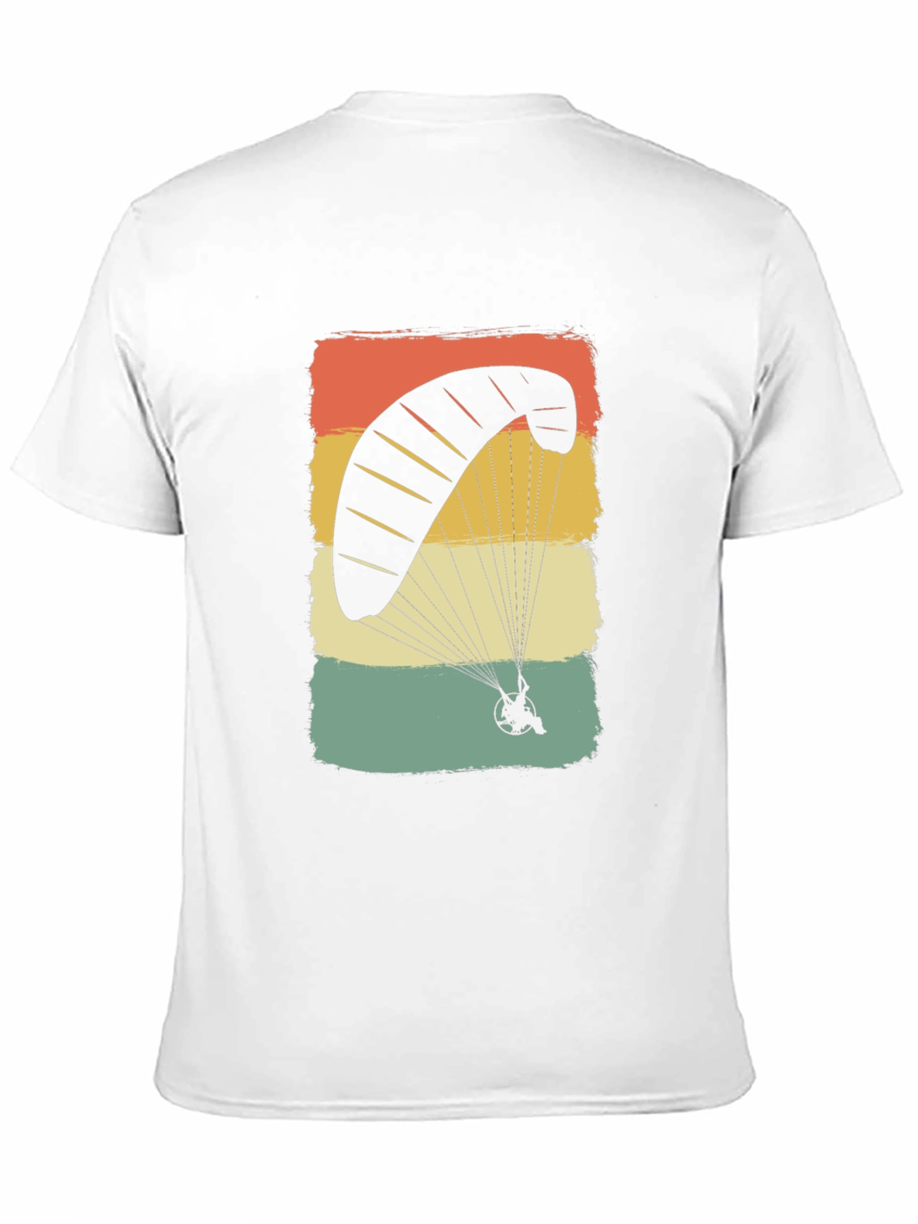 Black Vintage Paragliding T-Shirt | Retro Powered Parachute Tee view 11