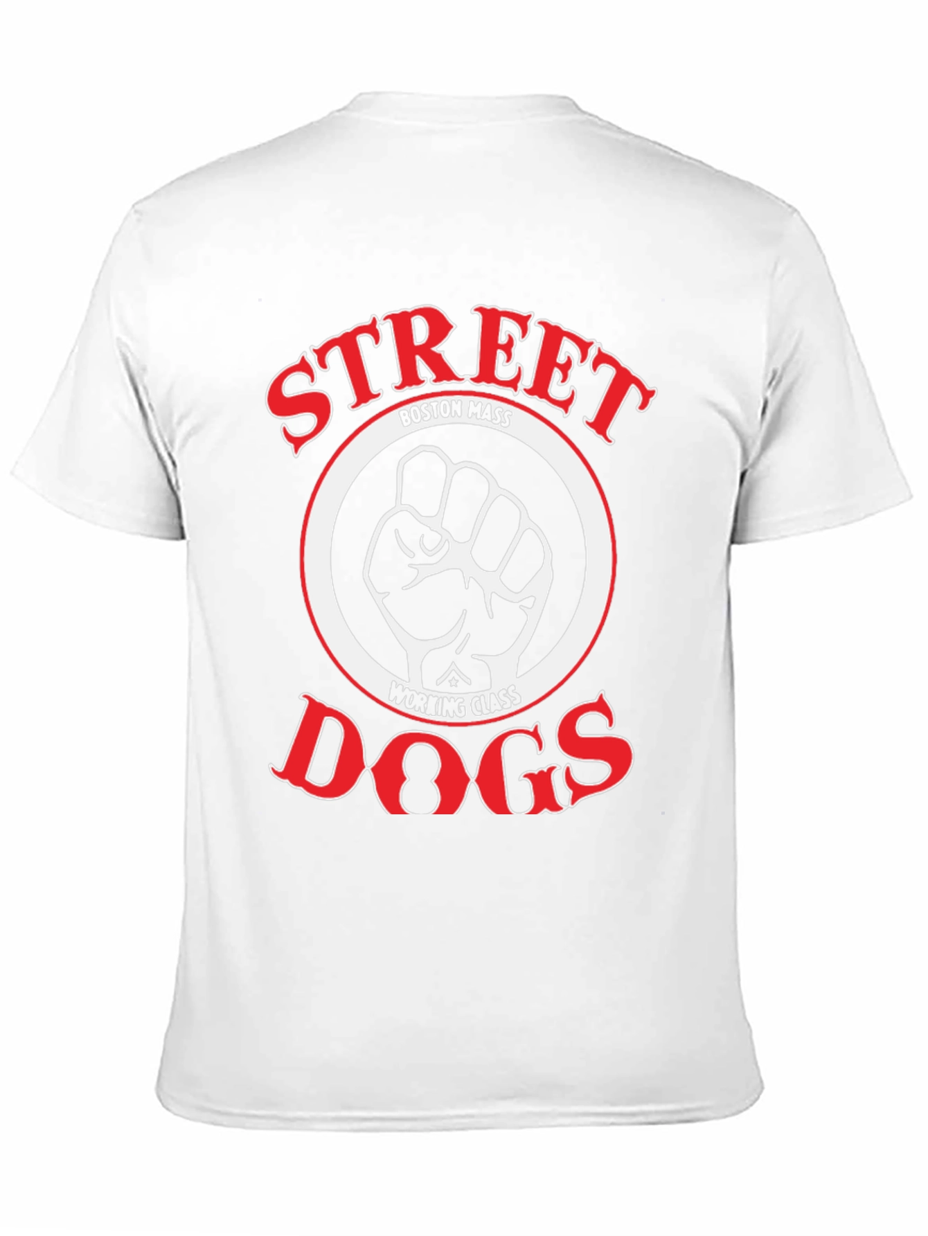 Black Street Dogs Boston Mass Working Class T-Shirt view 11