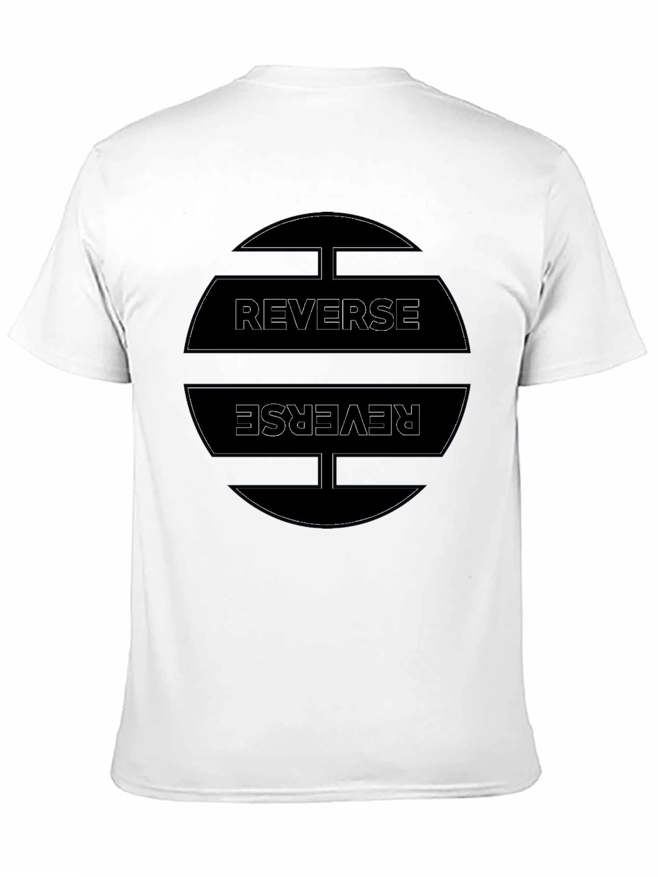 Black Reverse Graphic Tee - Casual Black T-Shirt view 11