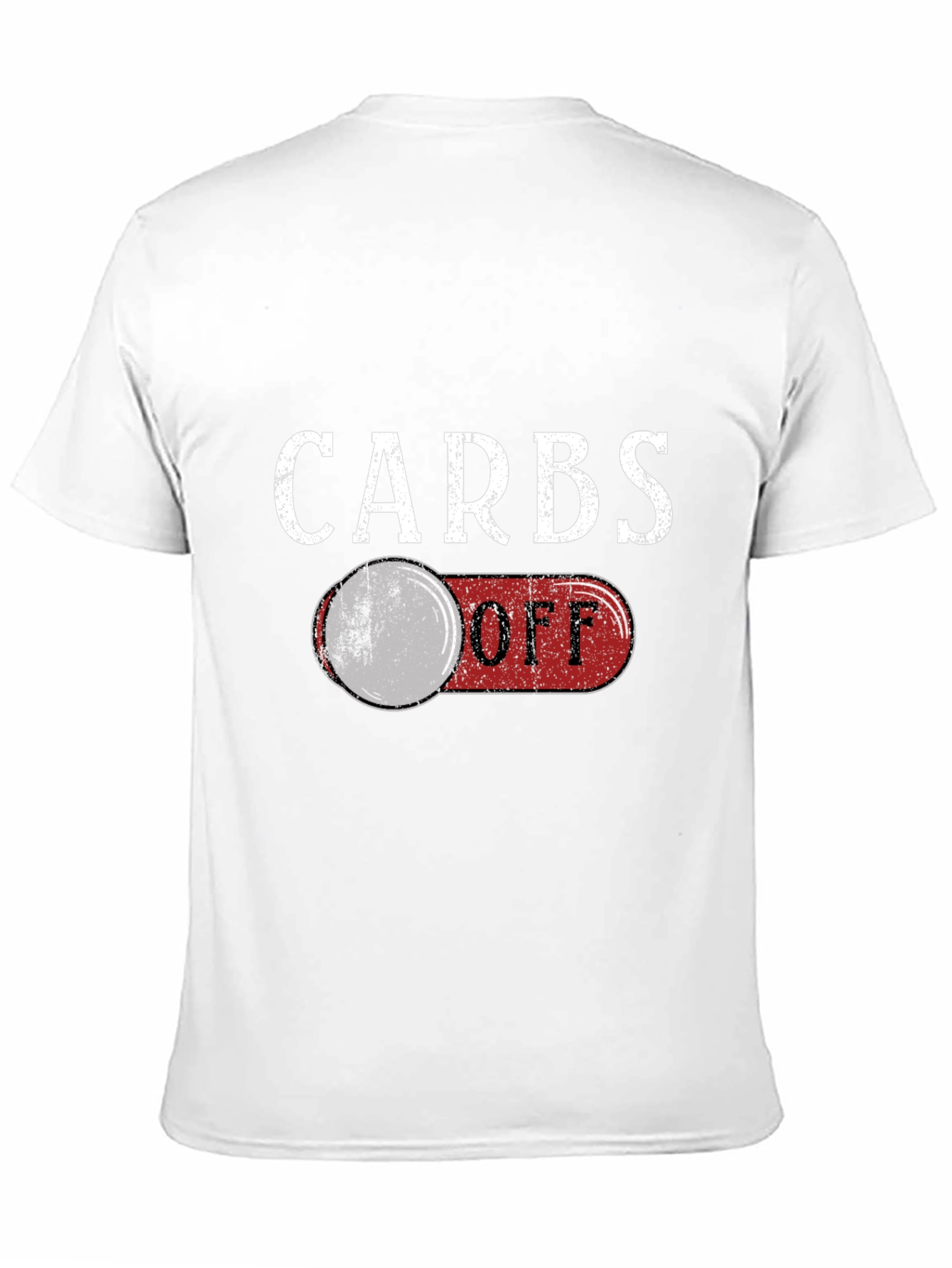 Black Carbs Off Funny Graphic T-Shirt view 11